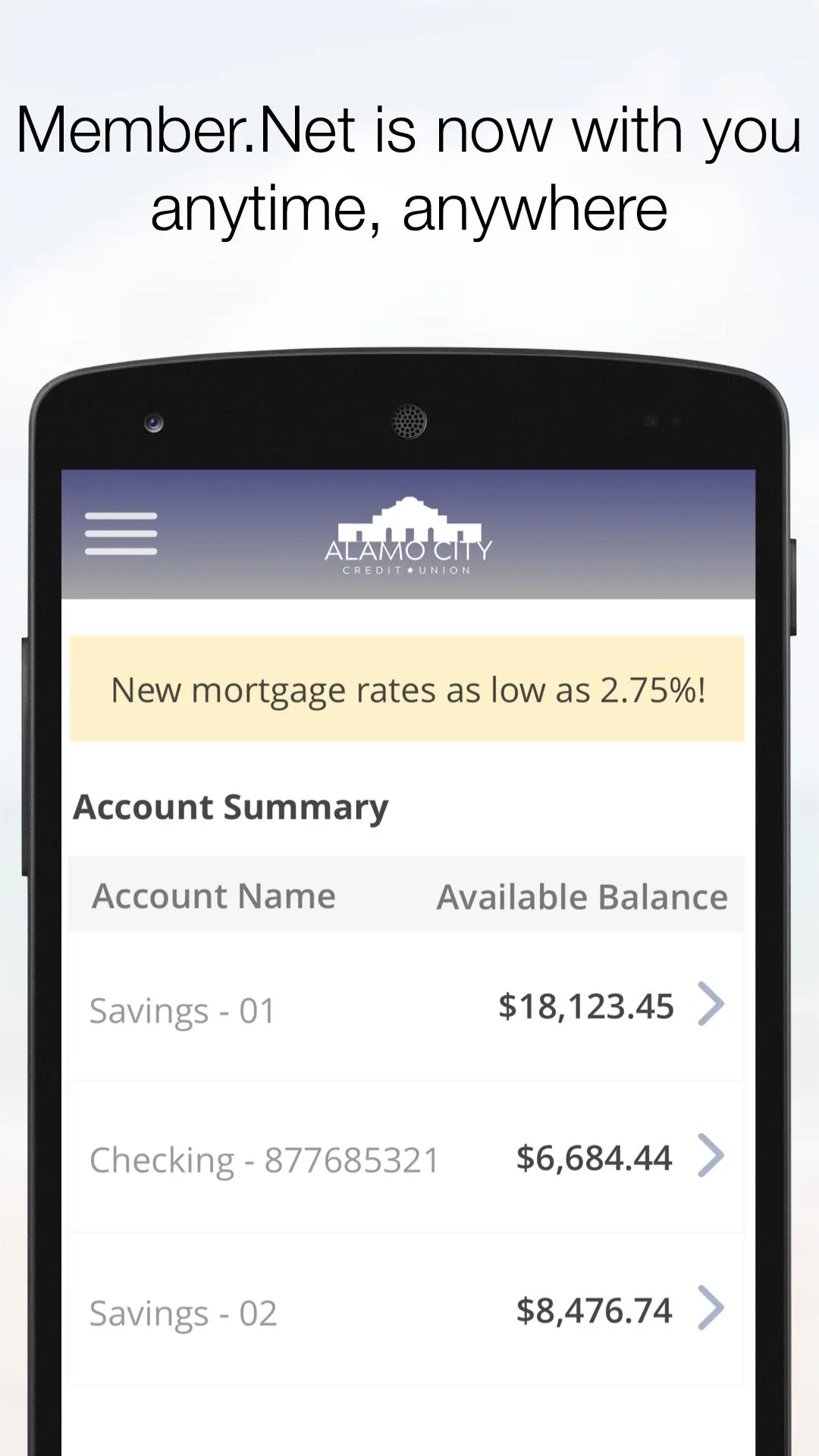 Alamo City Credit Union Member | Indus Appstore | Screenshot