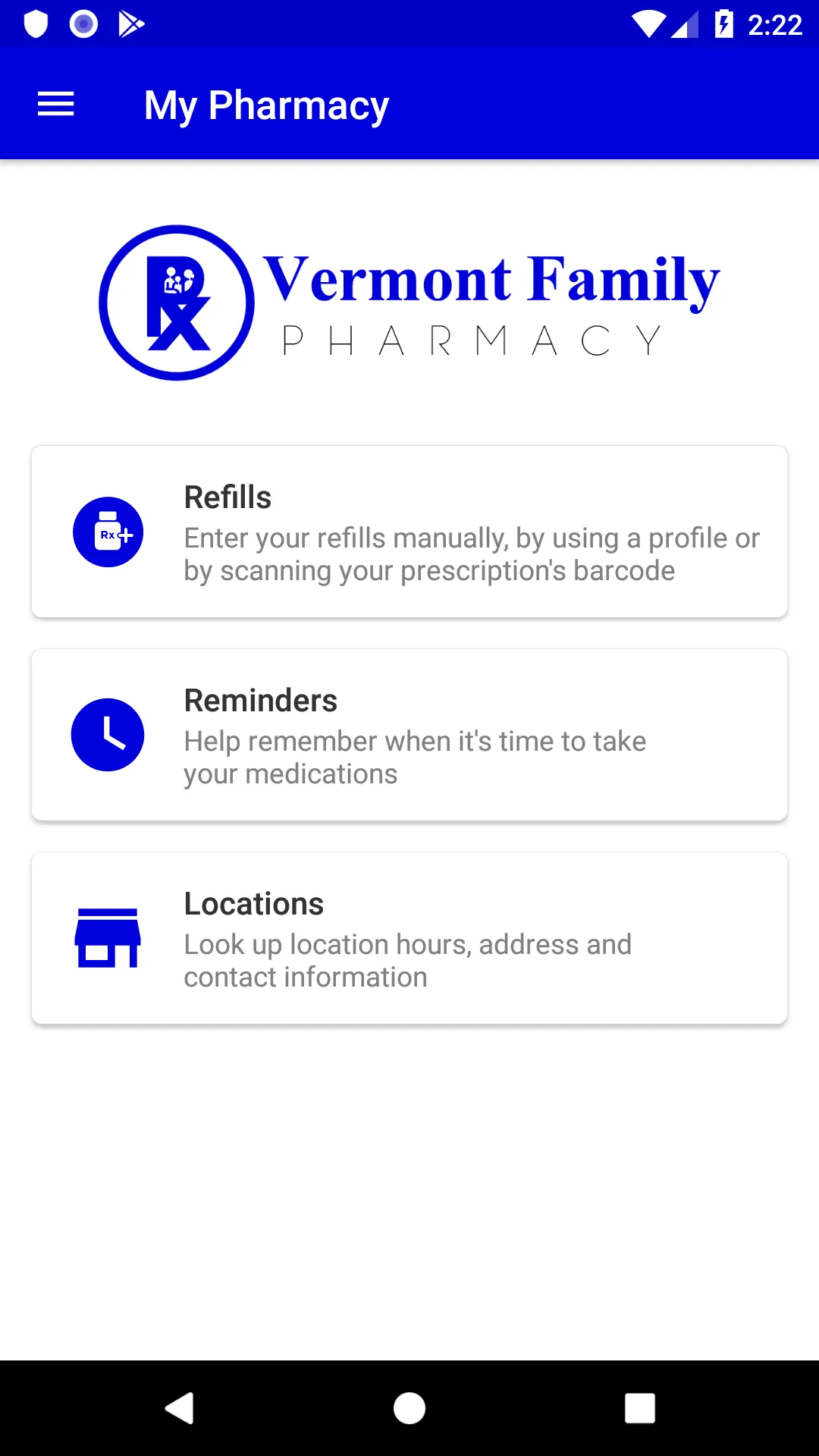 Vermont Family Pharmacy | Indus Appstore | Screenshot