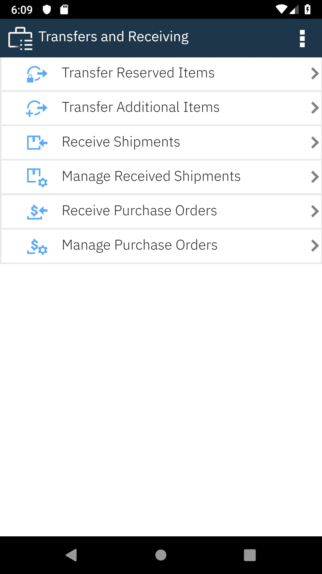 IBM Maximo Transfers Receipts | Indus Appstore | Screenshot