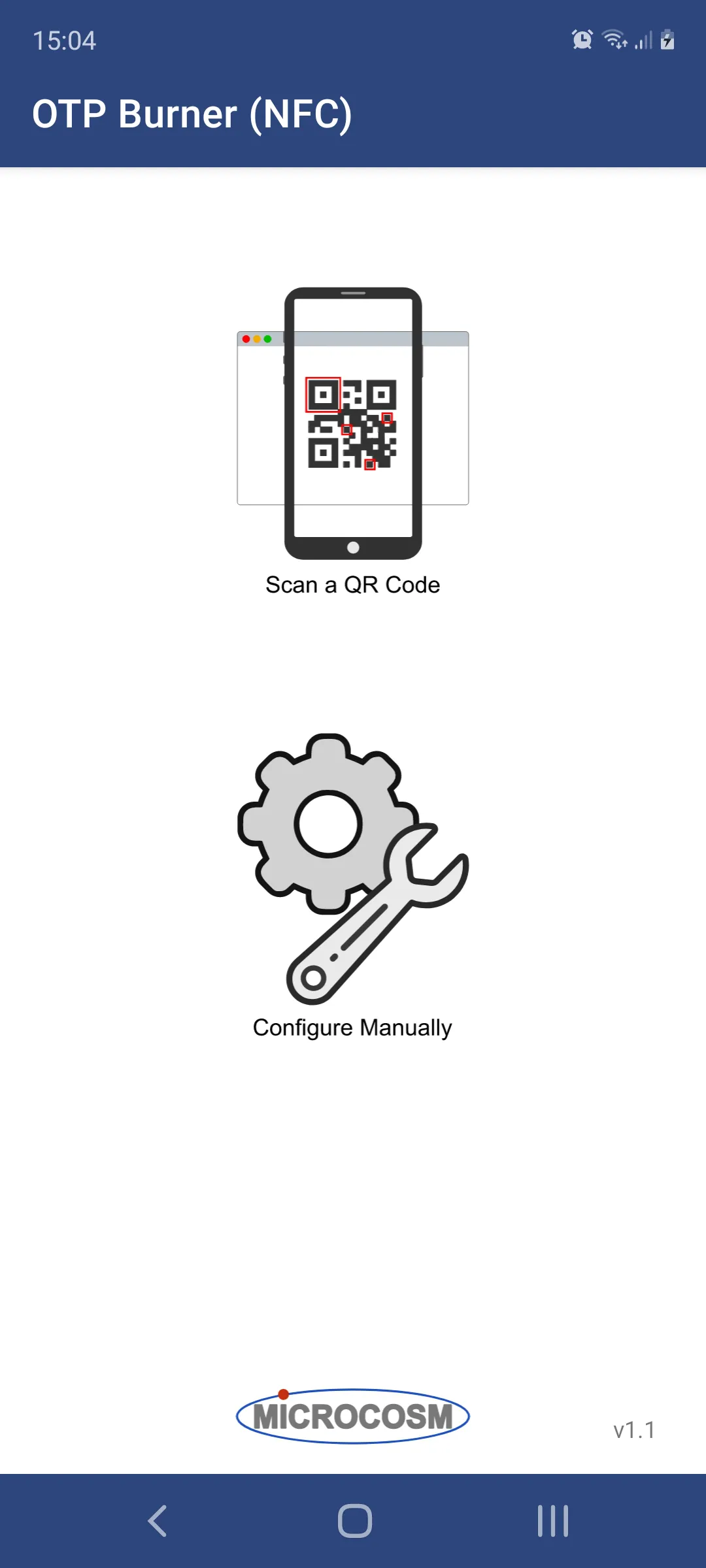 Microcosm OTP Burner (NFC) | Indus Appstore | Screenshot