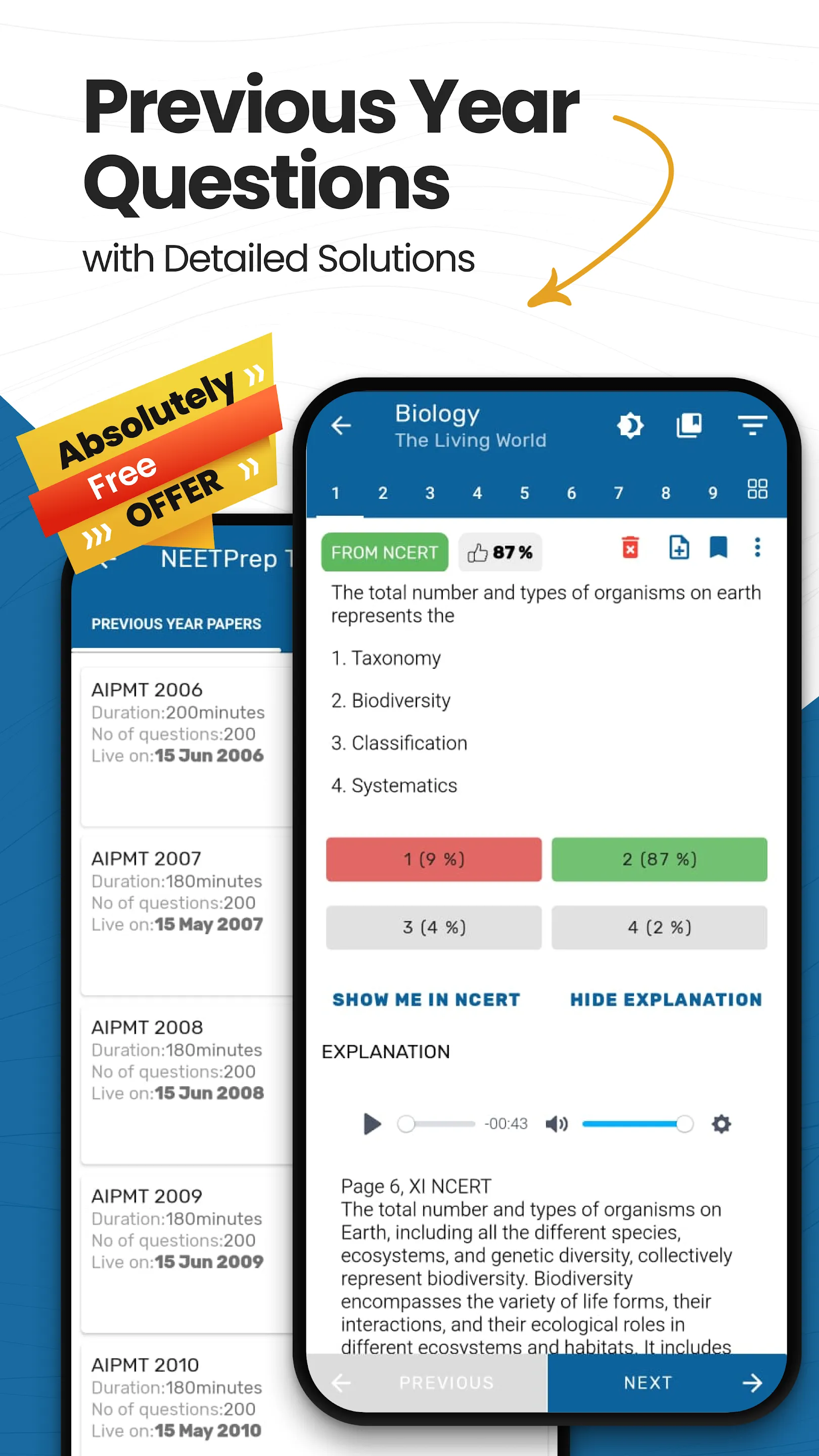 NEETprep - MCQs & Mock Tests | Indus Appstore | Screenshot