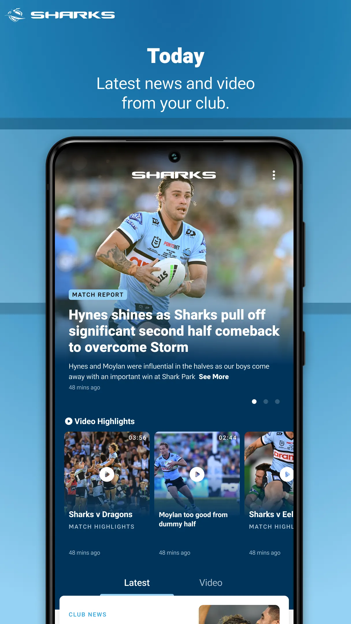 Cronulla Sharks | Indus Appstore | Screenshot