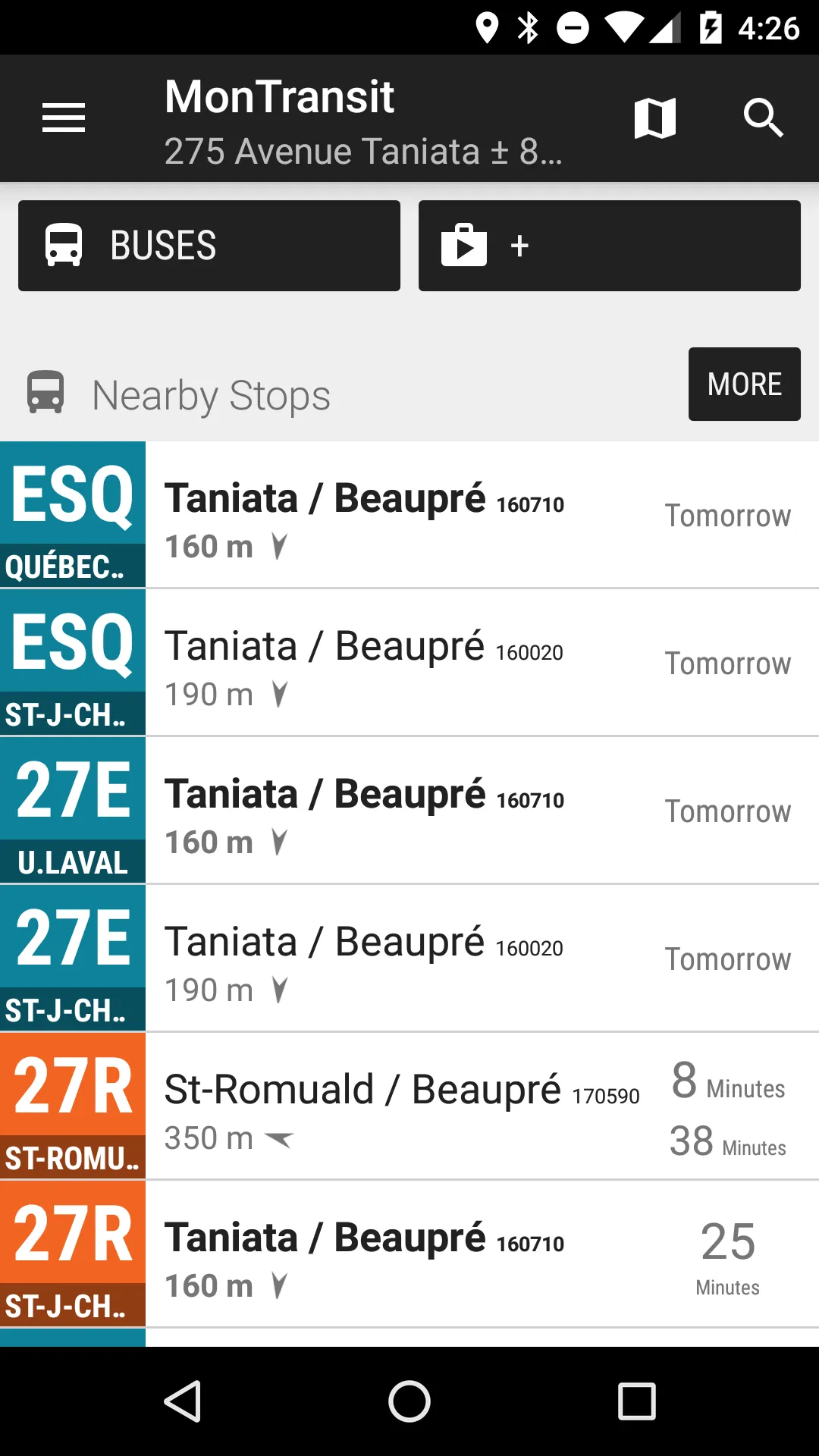 Lévis STL Bus - MonTransit | Indus Appstore | Screenshot