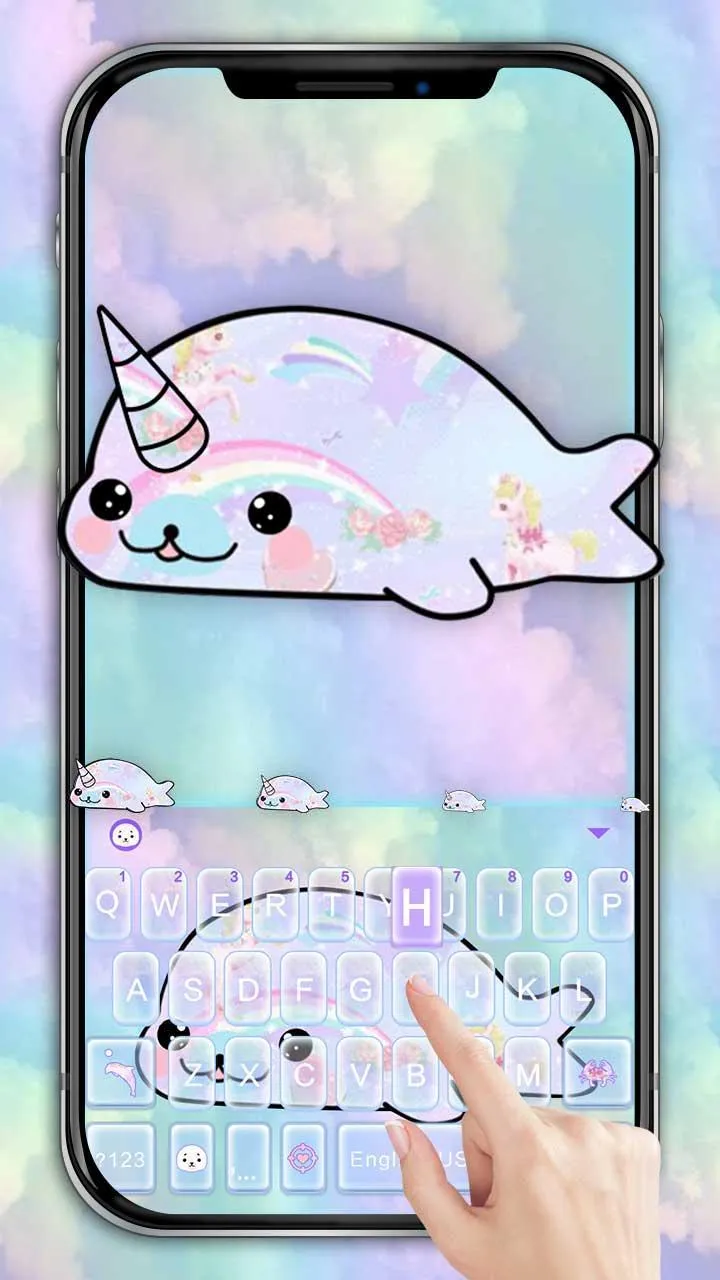 Rainbow Unicorn 2 Theme | Indus Appstore | Screenshot