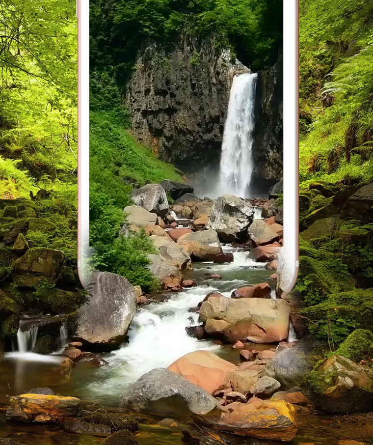 Forest Waterfall Live Wallpape | Indus Appstore | Screenshot