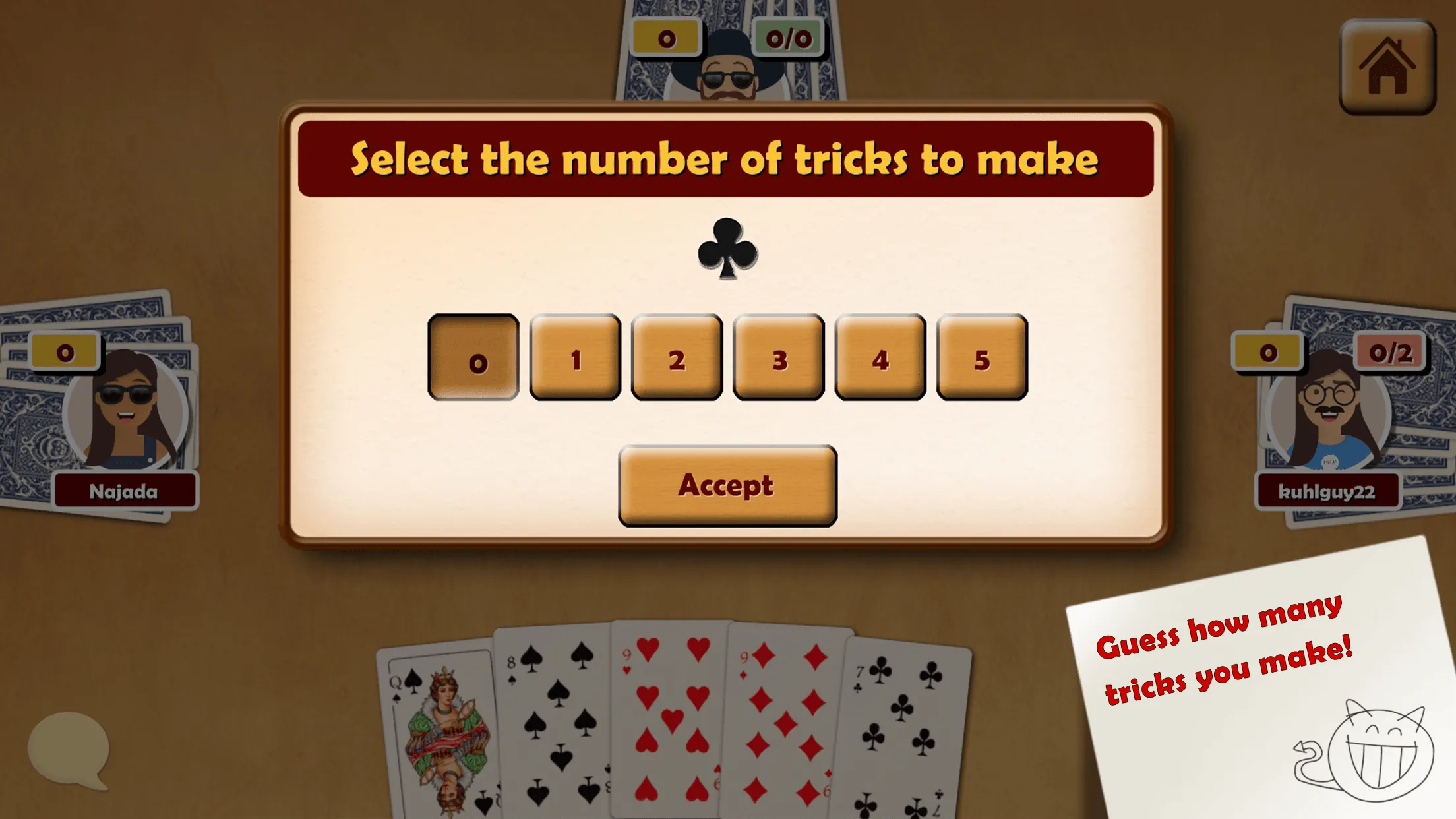 Oh Hell | Bid Whist | Spades | Indus Appstore | Screenshot