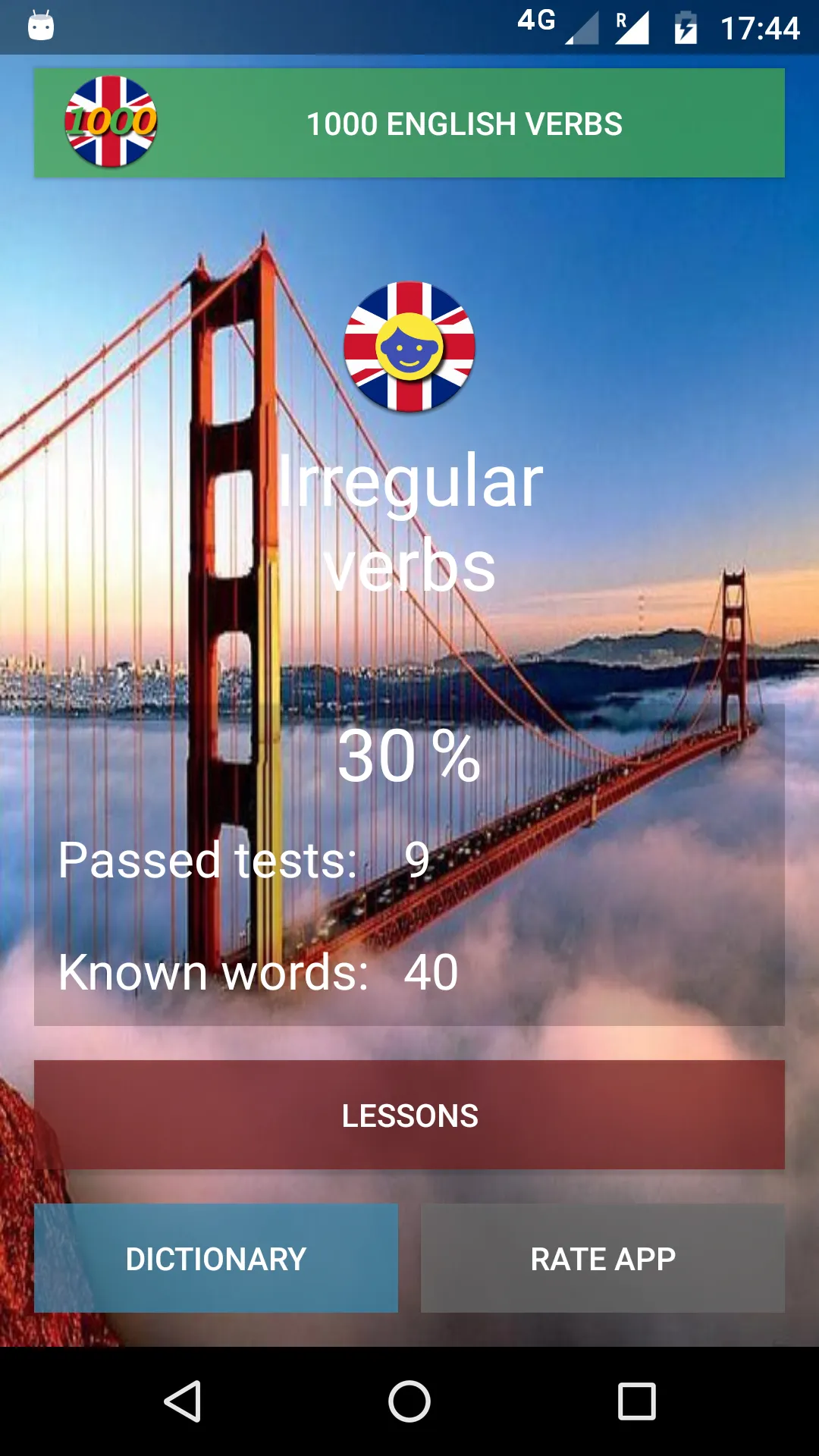 English irregular verbs | Indus Appstore | Screenshot