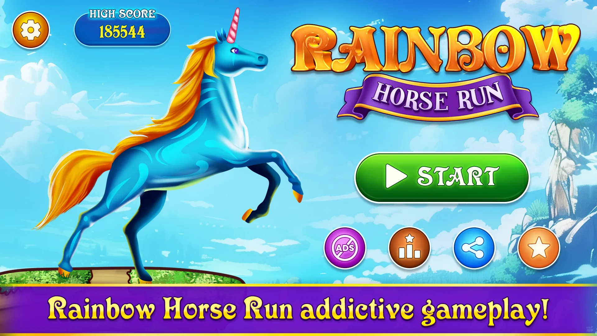 Rainbow Horse Run | Indus Appstore | Screenshot