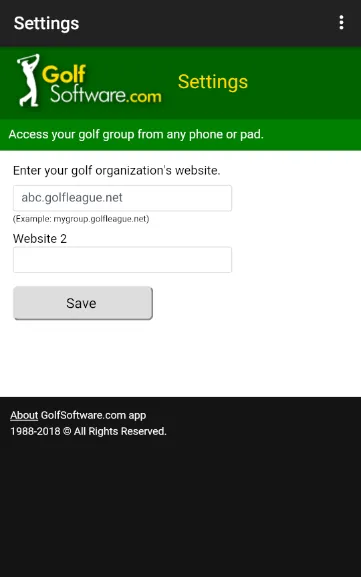 GolfSoftware.com app | Indus Appstore | Screenshot