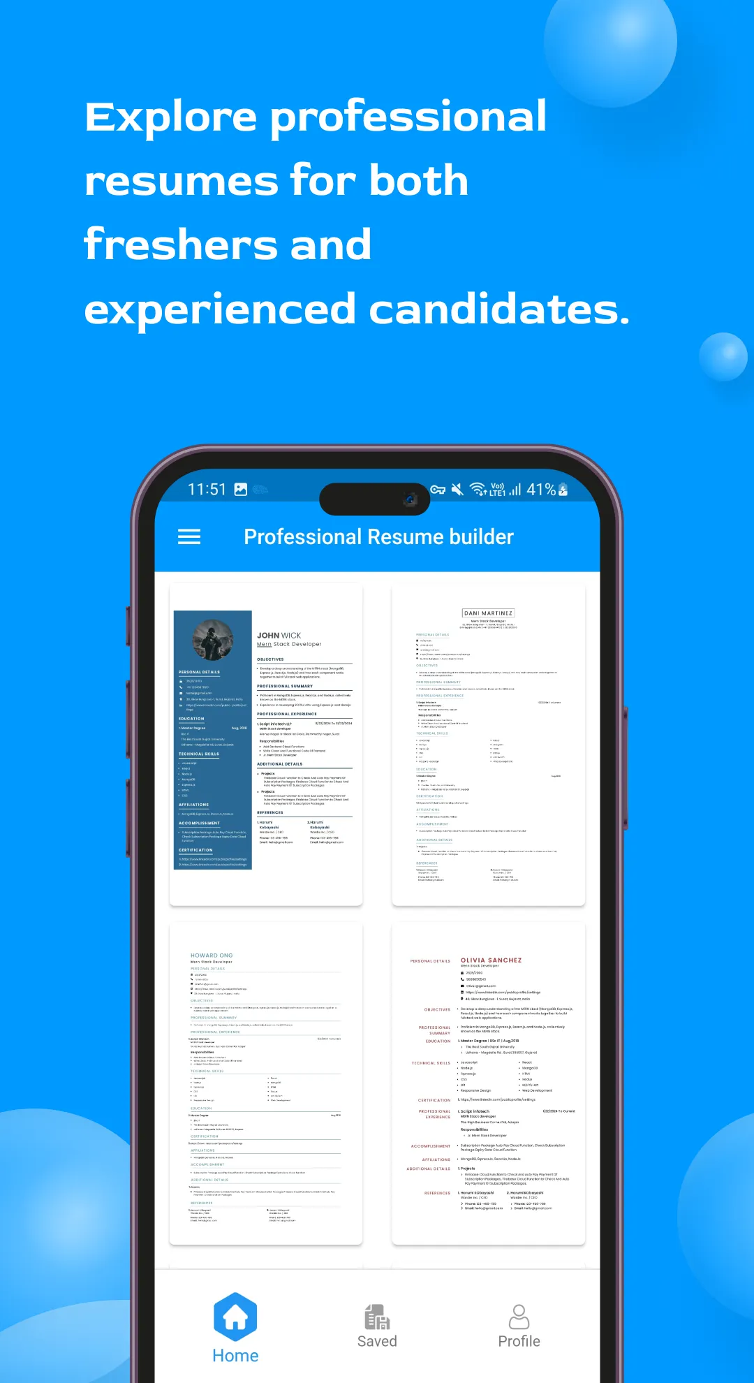 Resume Builder Using AI | Indus Appstore | Screenshot