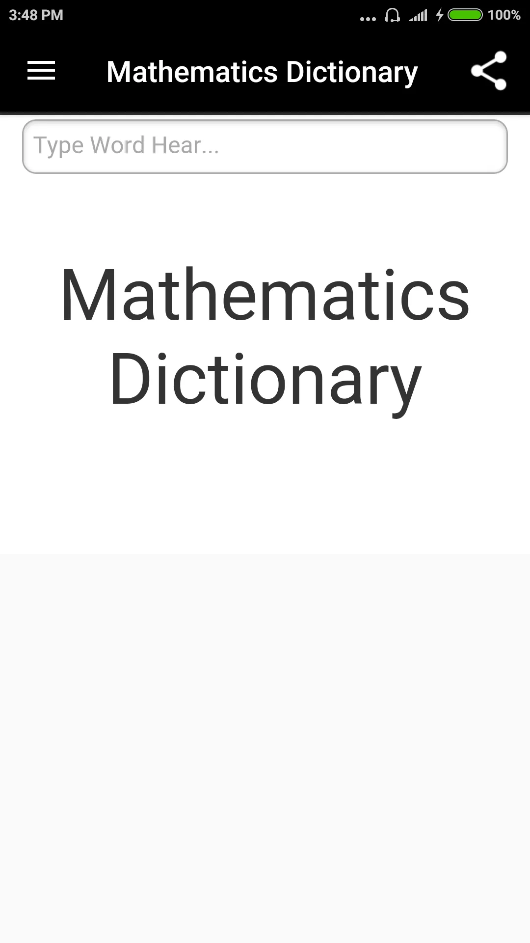 Mathematics Dictionary | Indus Appstore | Screenshot