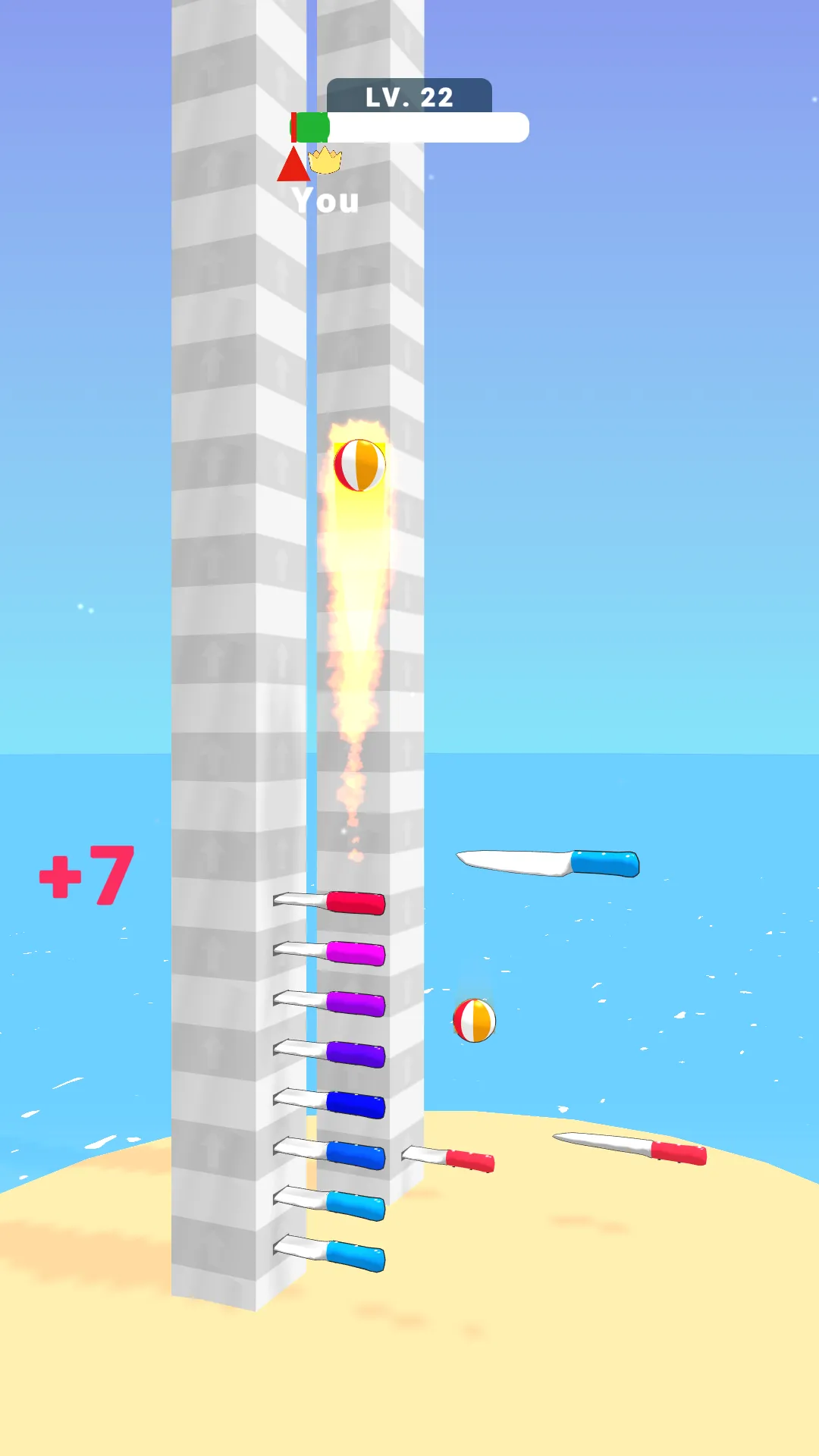 Ball Up: Knife Racing | Indus Appstore | Screenshot