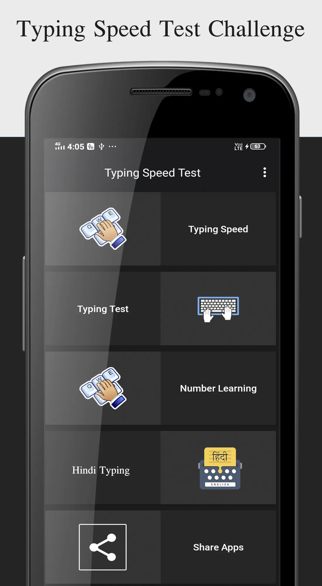 Typing Speed Test Challenge | Indus Appstore | Screenshot