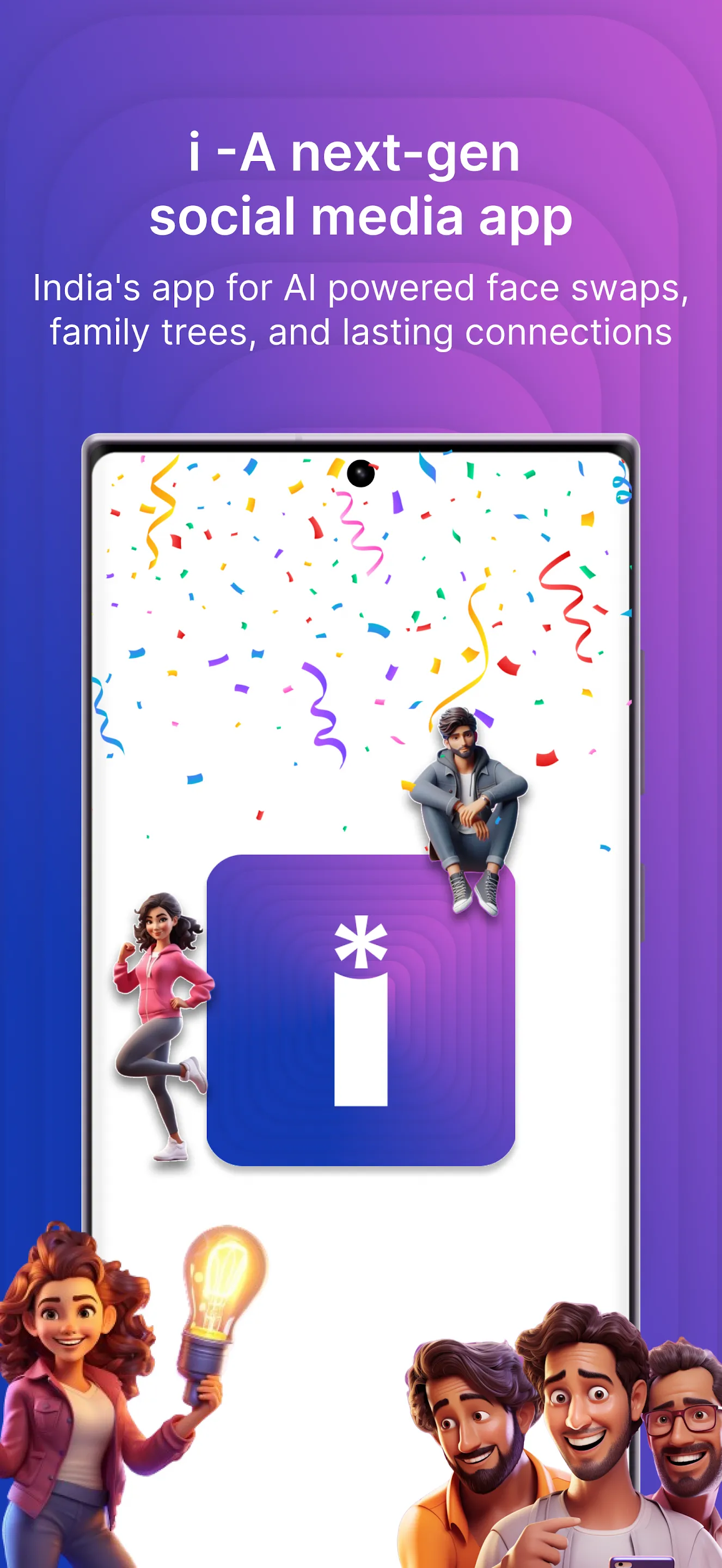 i - AI social media app | Indus Appstore | Screenshot