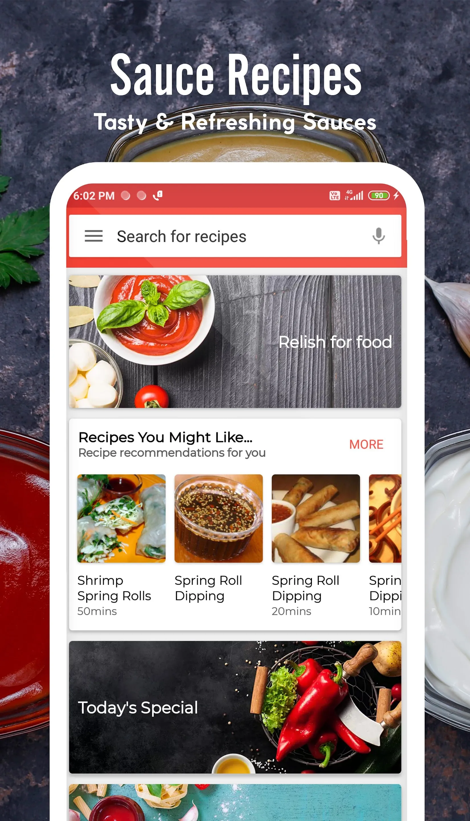 Sauce Recipes | Indus Appstore | Screenshot