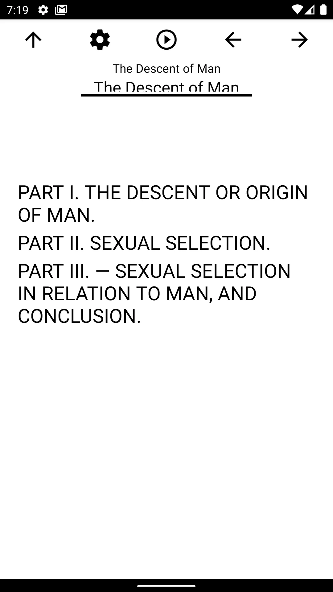 Book, The Descent of Man | Indus Appstore | Screenshot