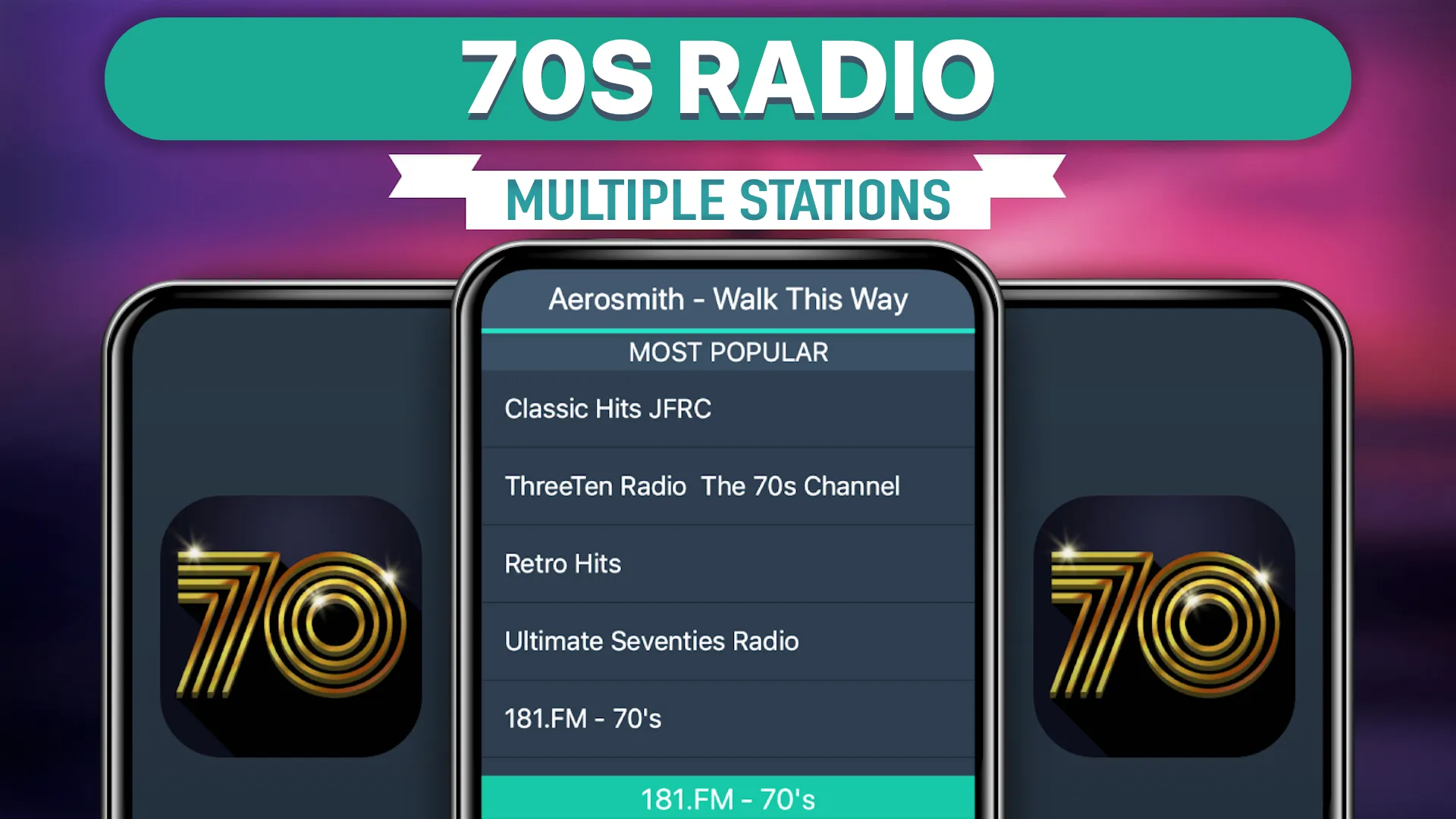 70s Radio Favorites | Indus Appstore | Screenshot