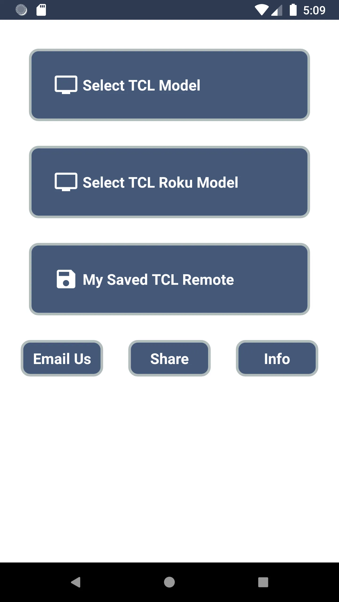 TCL Roku TV Remote | Indus Appstore | Screenshot