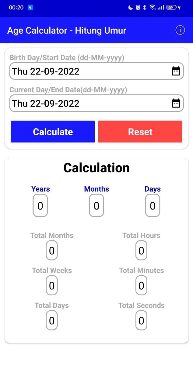 Age Calculator - Hitung Umur | Indus Appstore | Screenshot