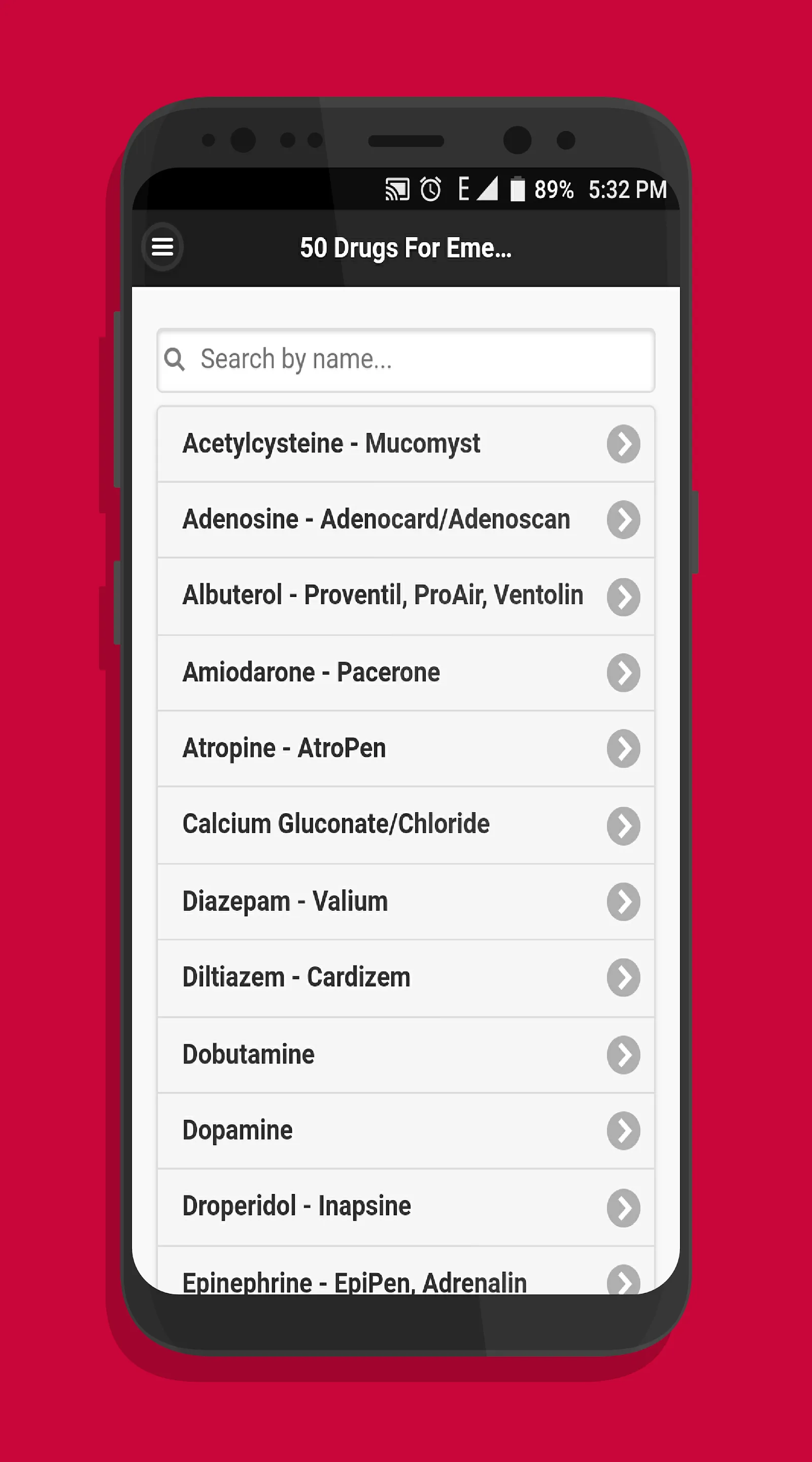 Common 50 Drugs For Emergency | Indus Appstore | Screenshot