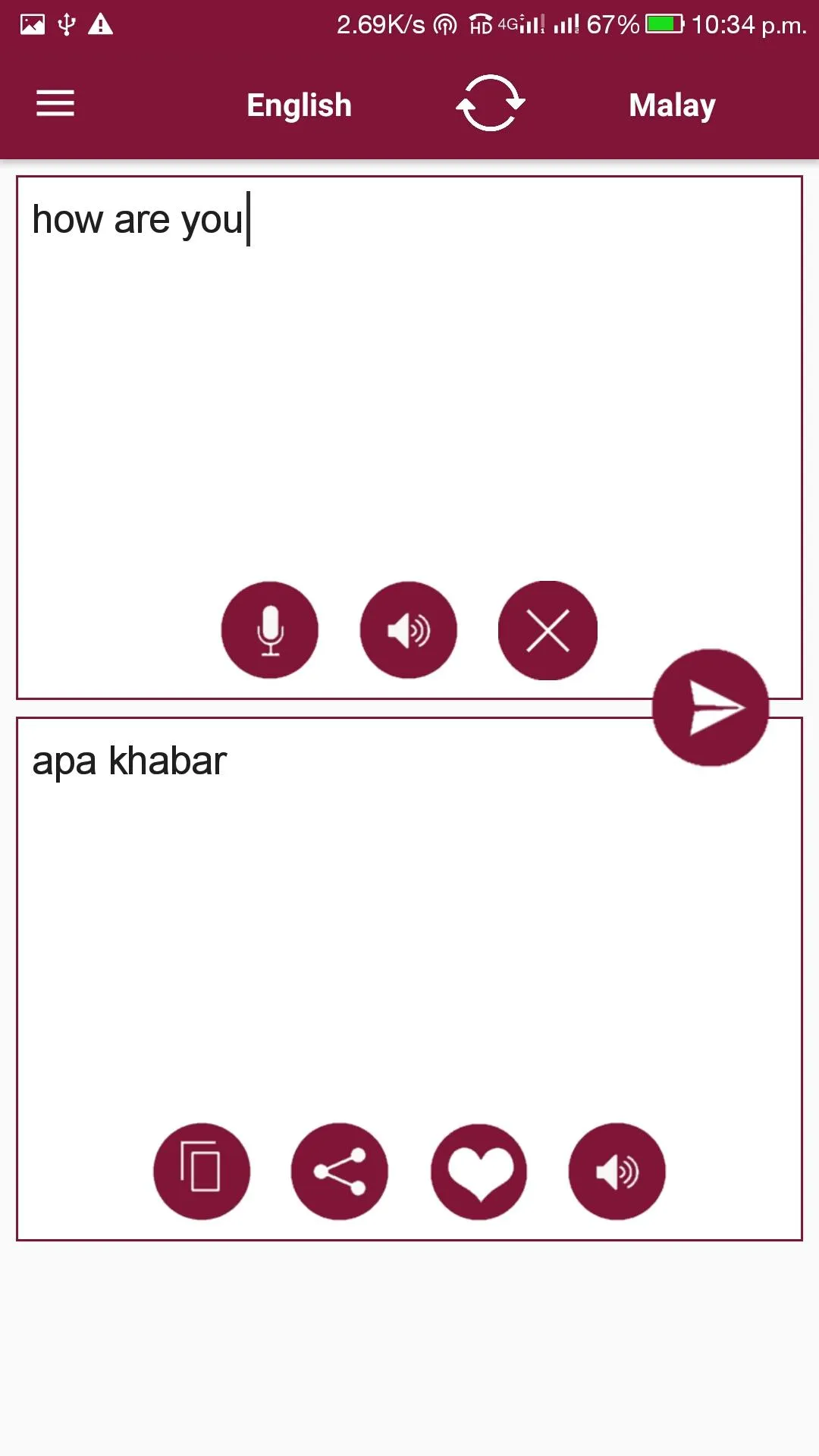 Malay - English Translator | Indus Appstore | Screenshot