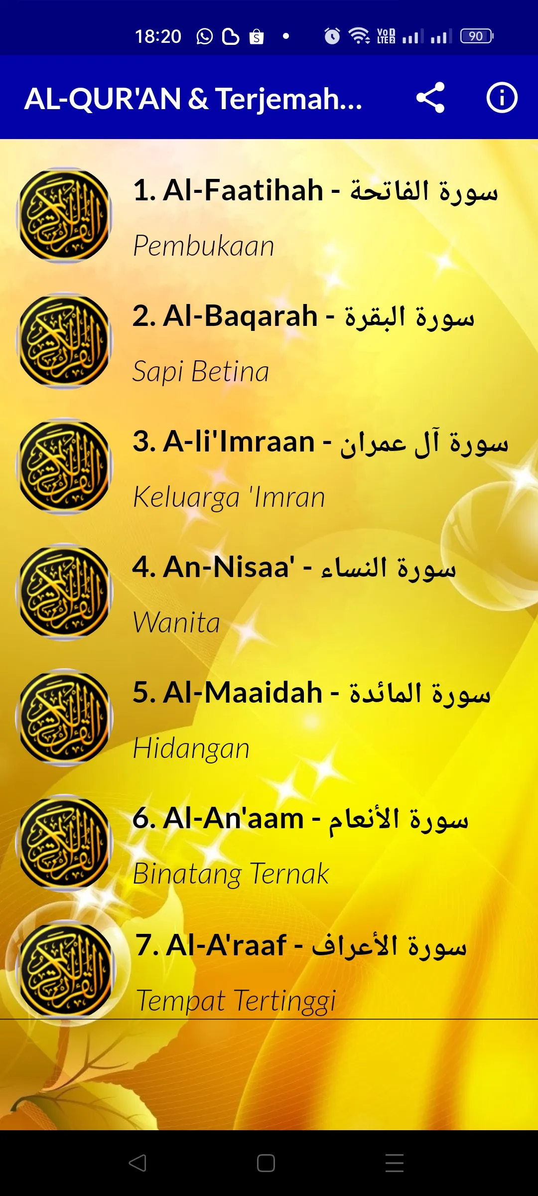 AL-QUR'AN & Terjemahan Penuh | Indus Appstore | Screenshot