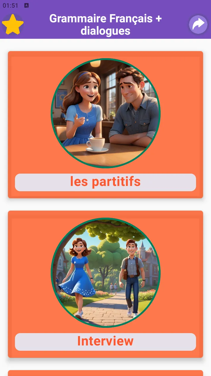 Grammaire Français + dialogues | Indus Appstore | Screenshot
