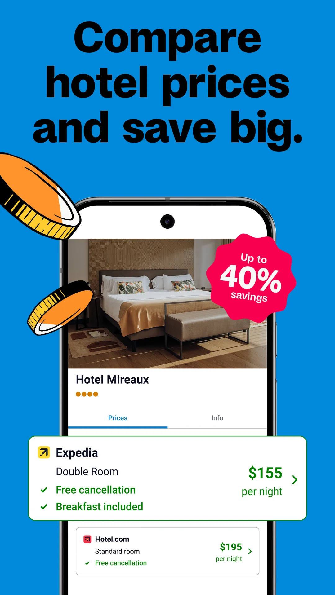 trivago: Compare hotel prices | Indus Appstore | Screenshot