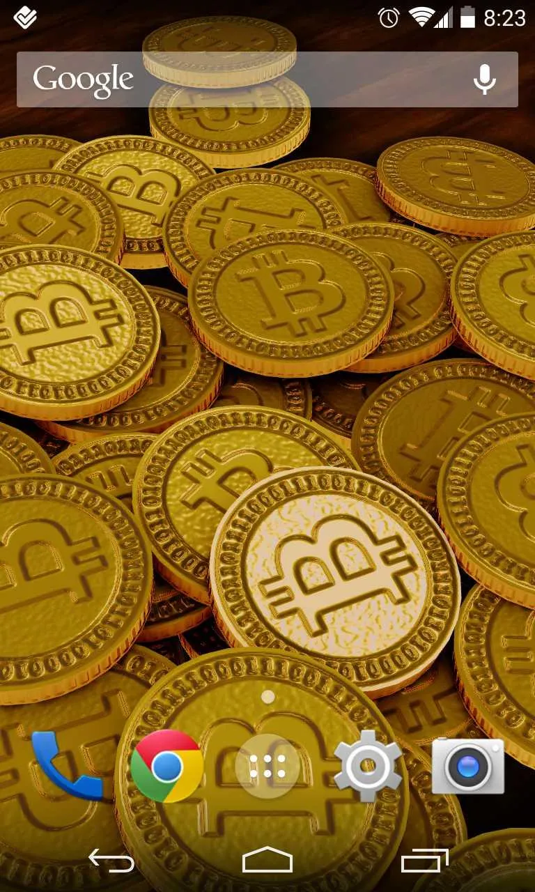 Bitcoins 3D Live Wallpaper | Indus Appstore | Screenshot