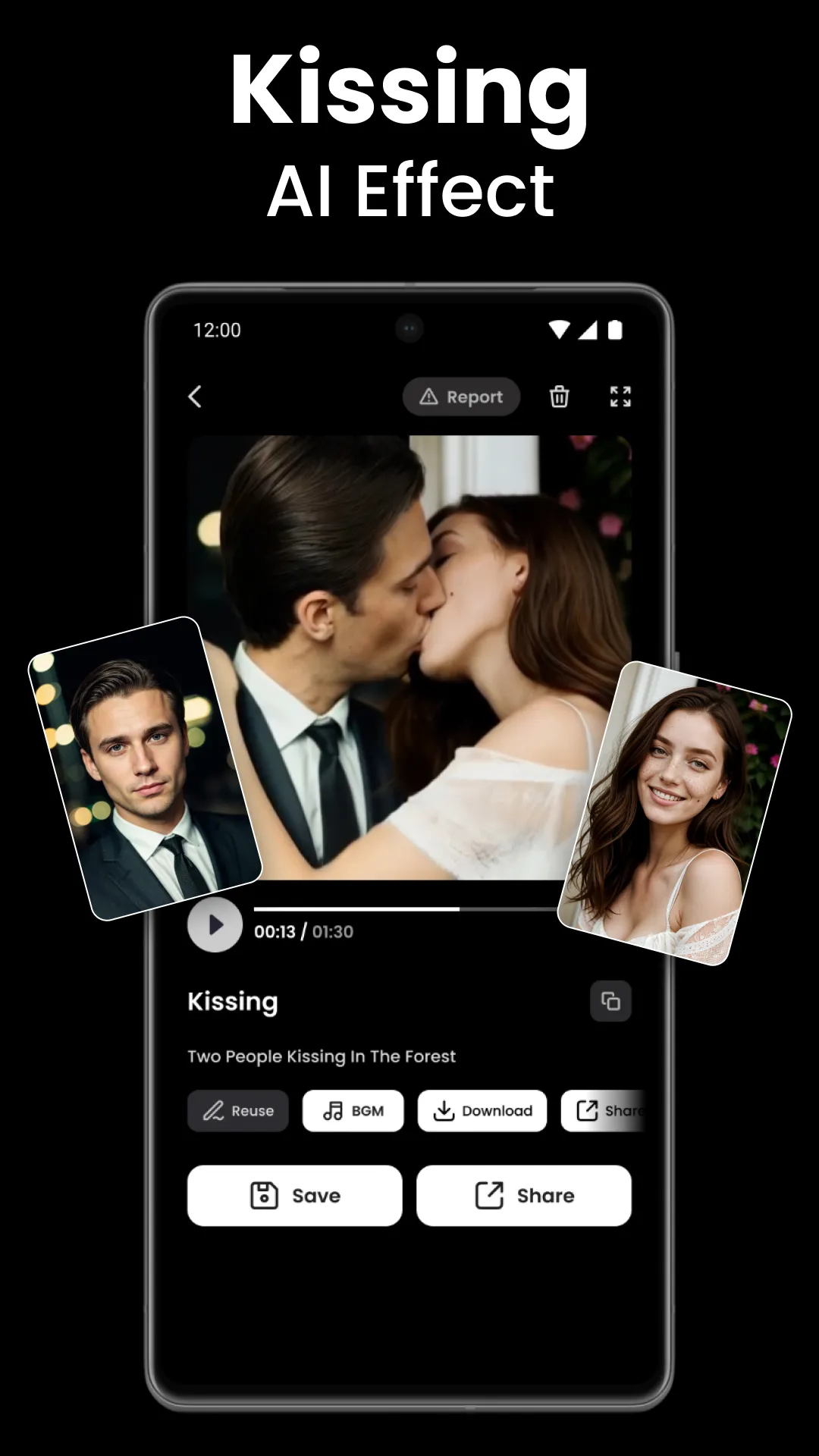 Video AI - AI Hug & Kiss Maker | Indus Appstore | Screenshot