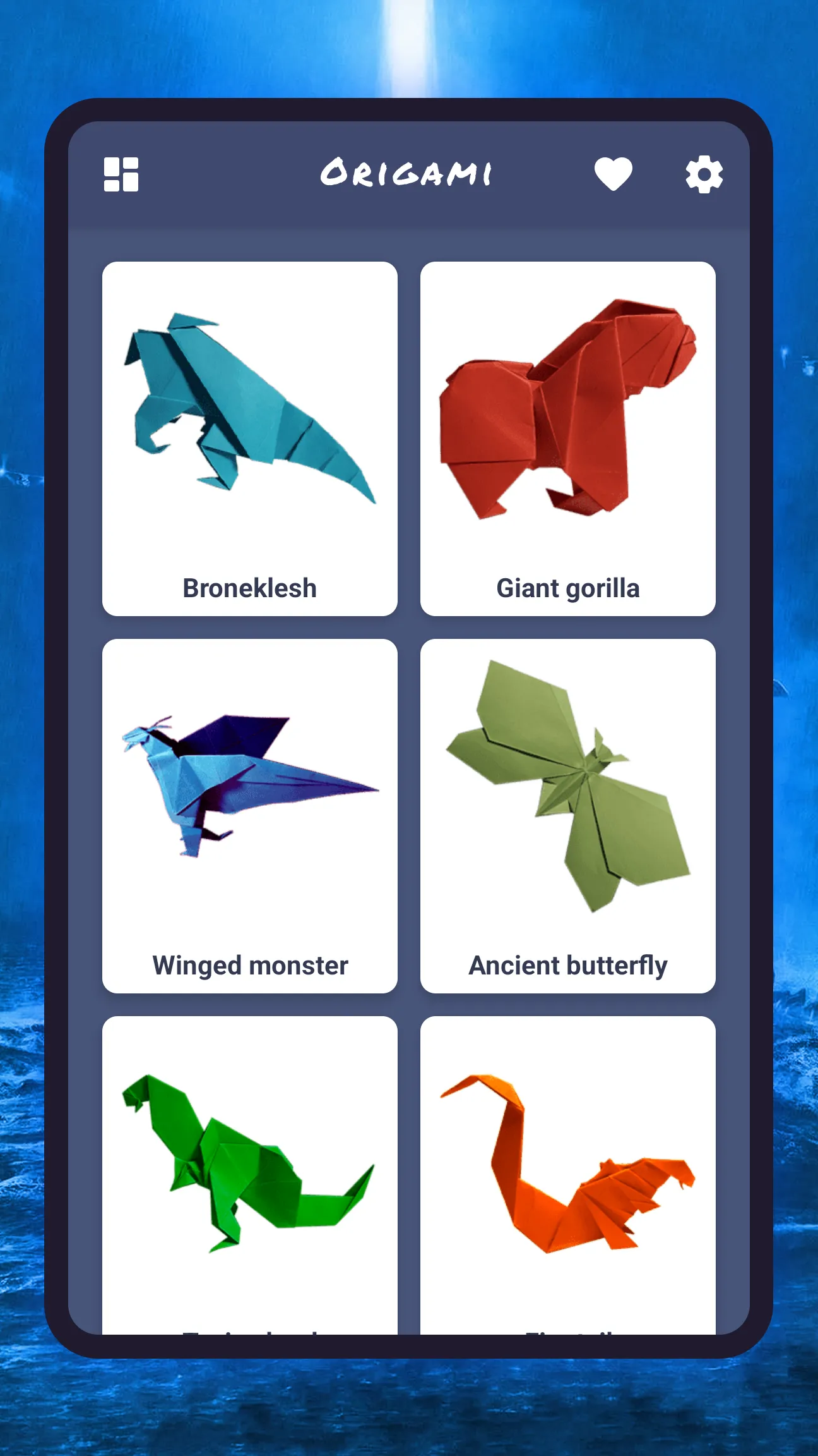 Origami: monsters, creatures | Indus Appstore | Screenshot