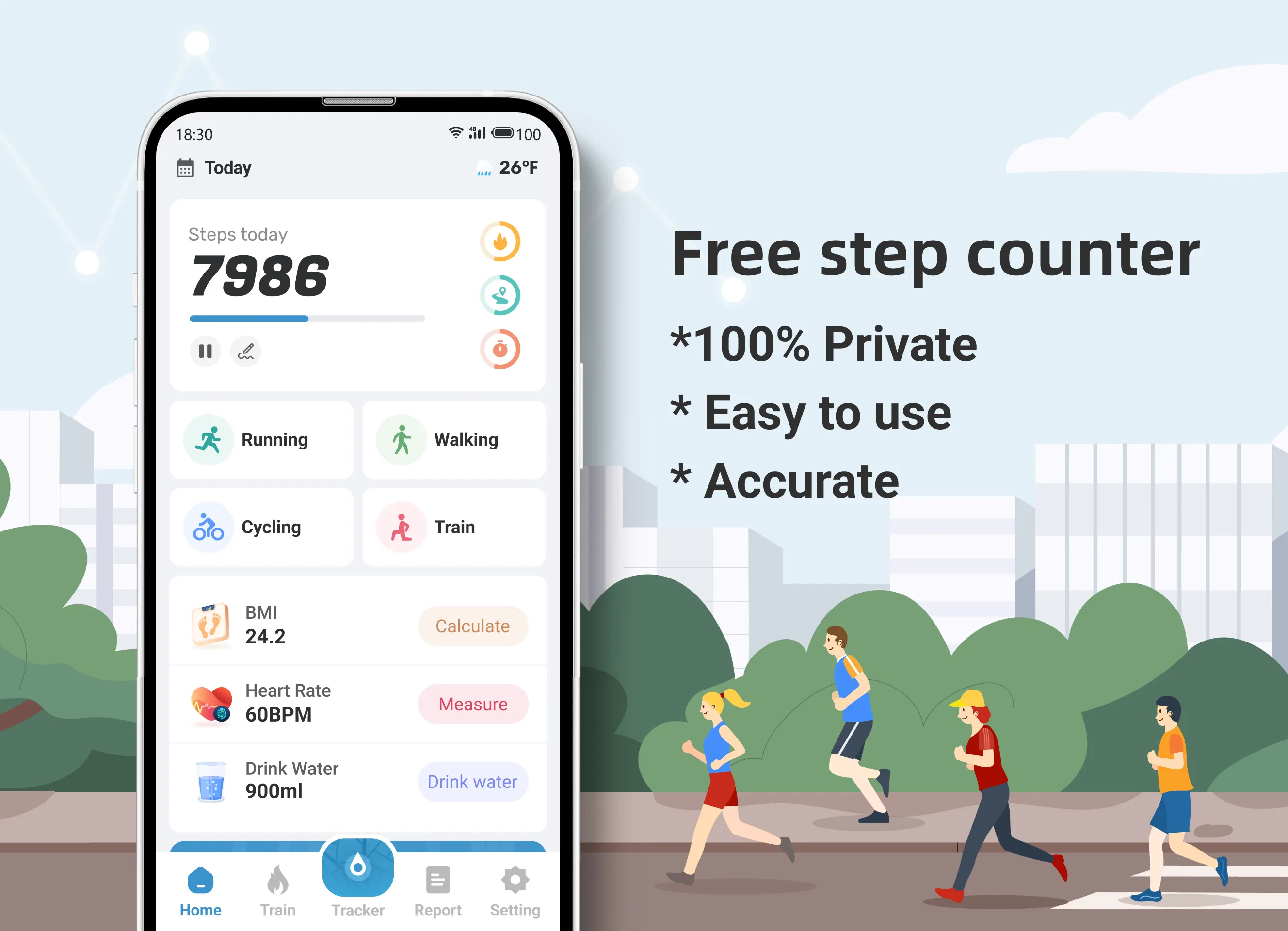 Step Counter - Pedometer & BMI | Indus Appstore | Screenshot