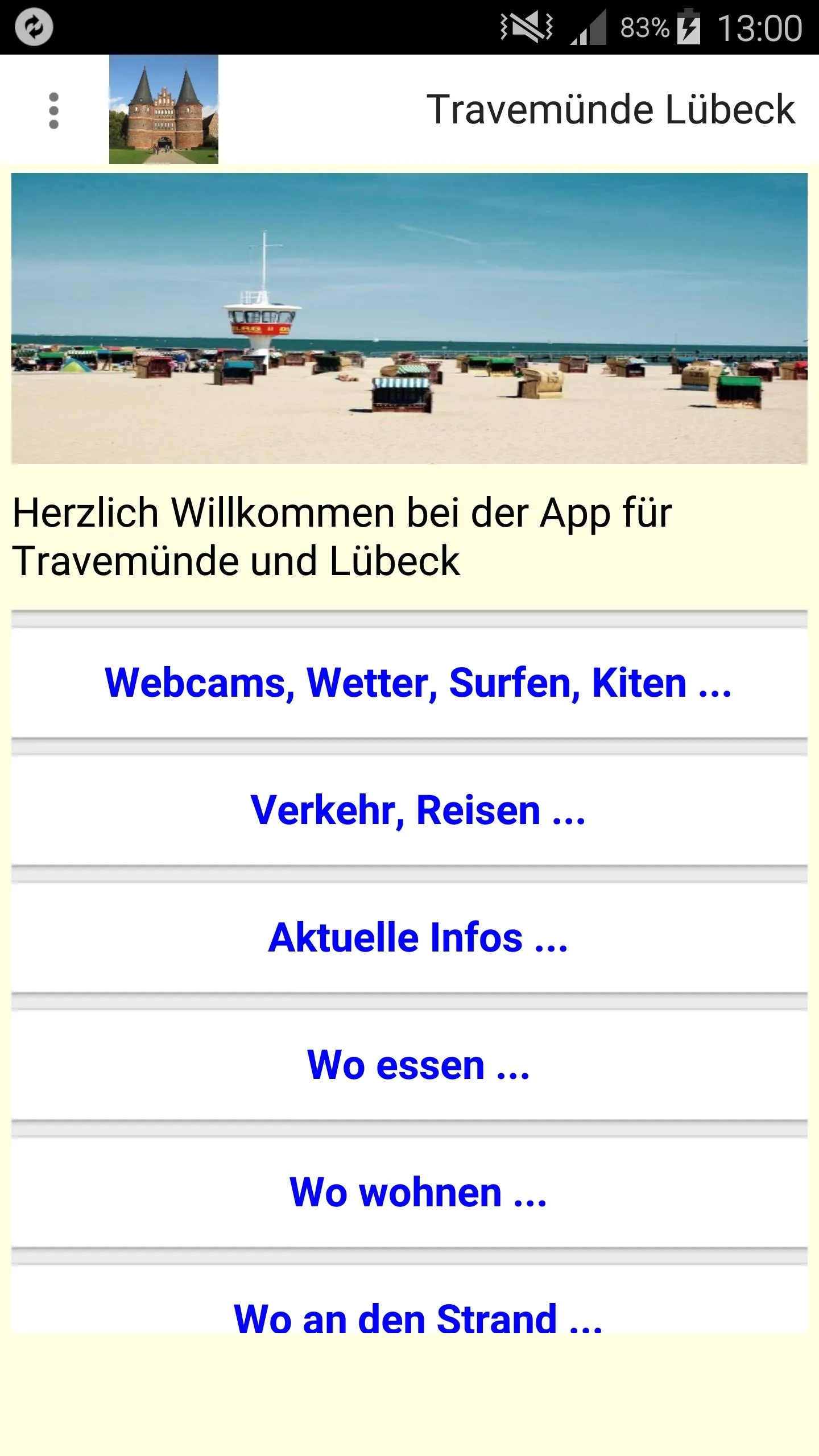 Travemünde + Lübeck UrlaubsApp | Indus Appstore | Screenshot