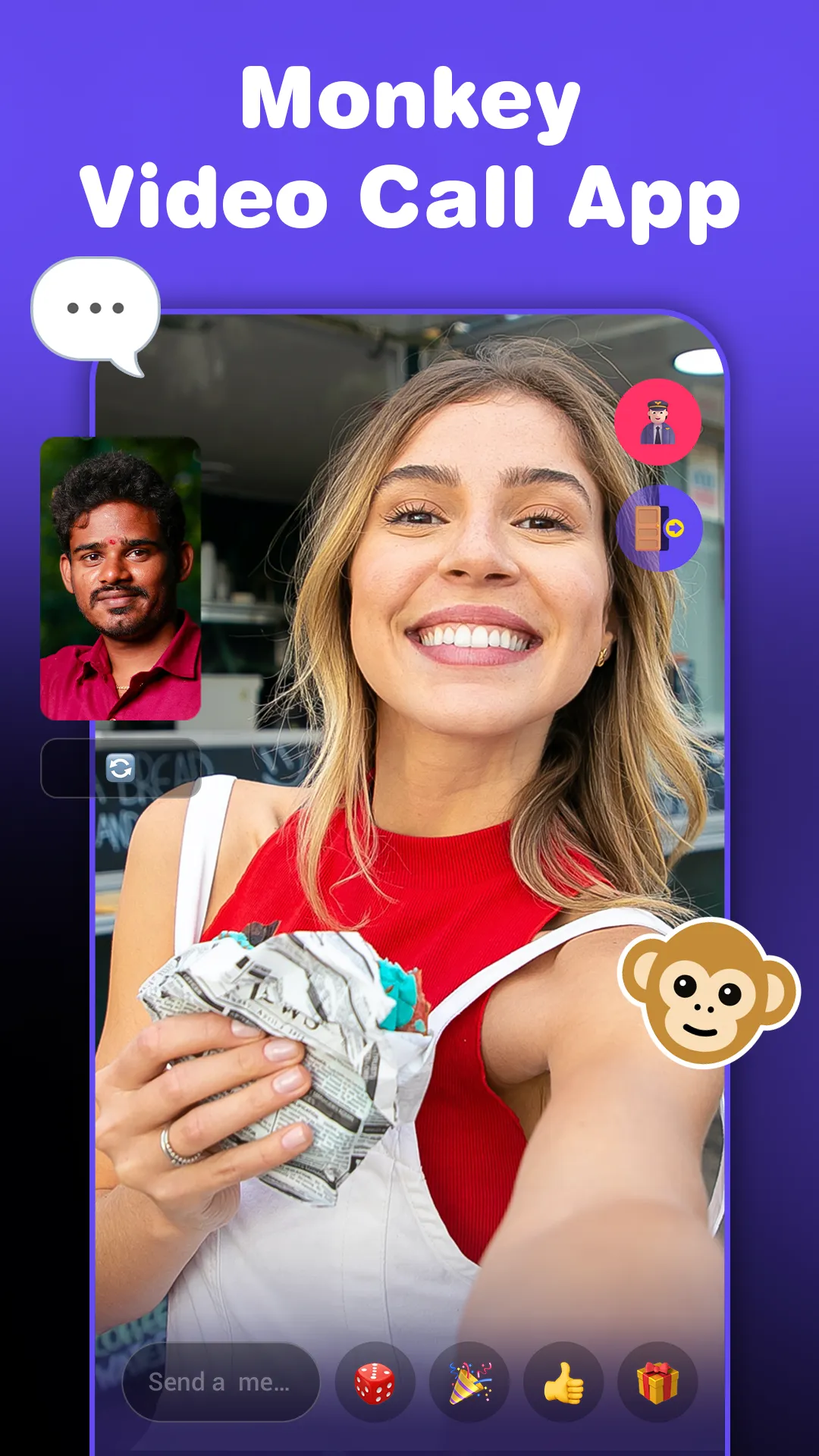 Monkey - random video chat | Indus Appstore | Screenshot