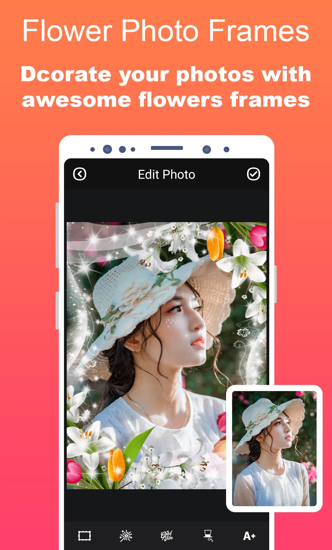 Flowers Frames Photo Editor | Indus Appstore | Screenshot
