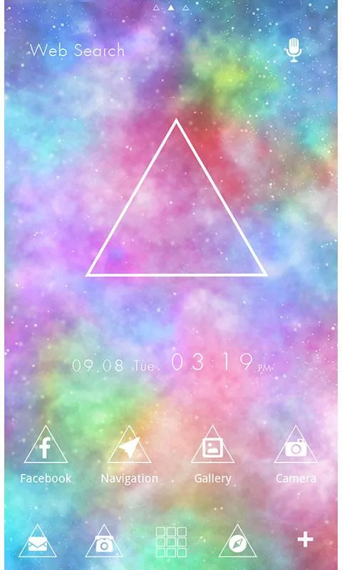 Theme-Psychedelic Triangle- | Indus Appstore | Screenshot