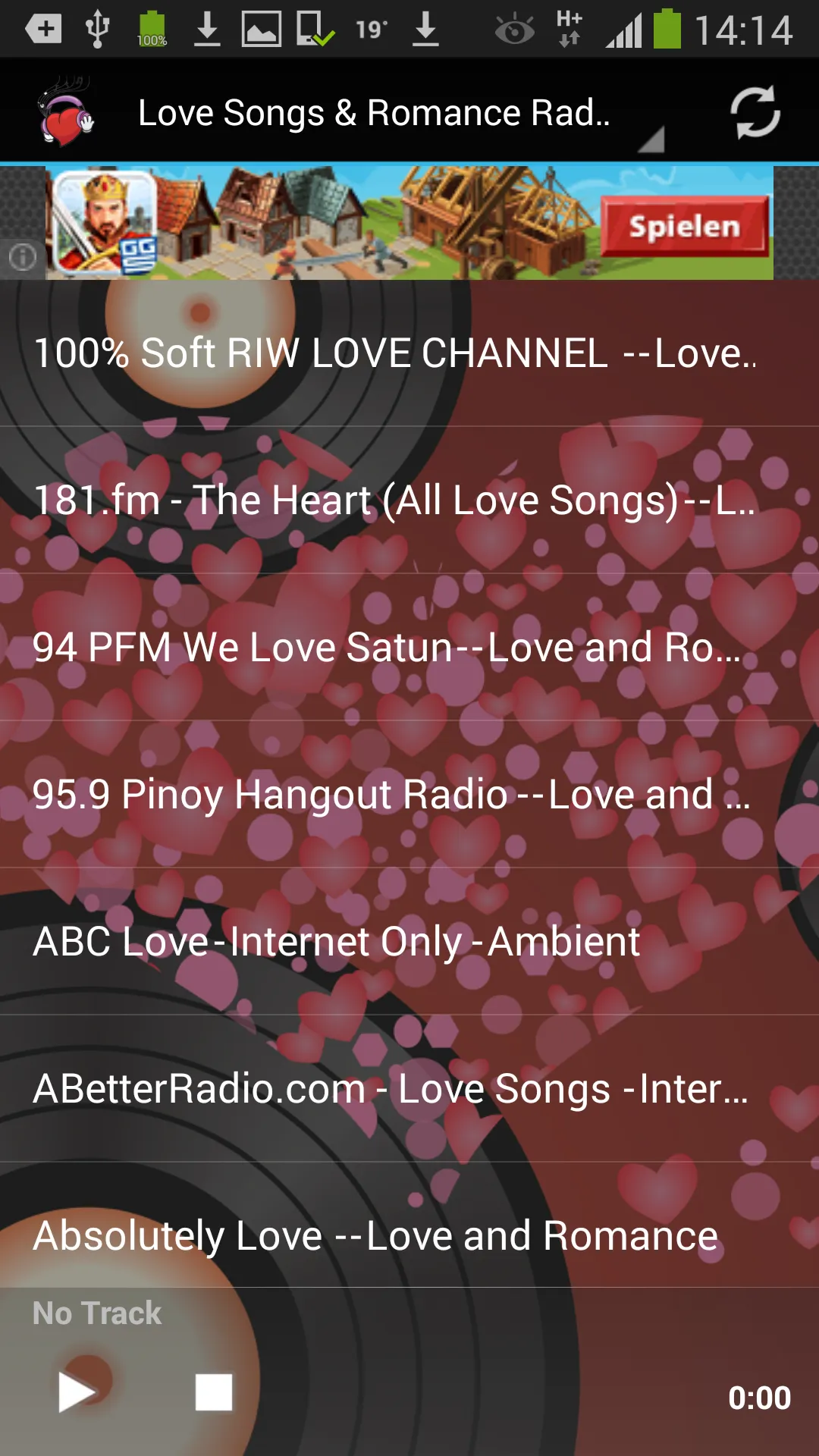 Love Songs & Romance Radio | Indus Appstore | Screenshot