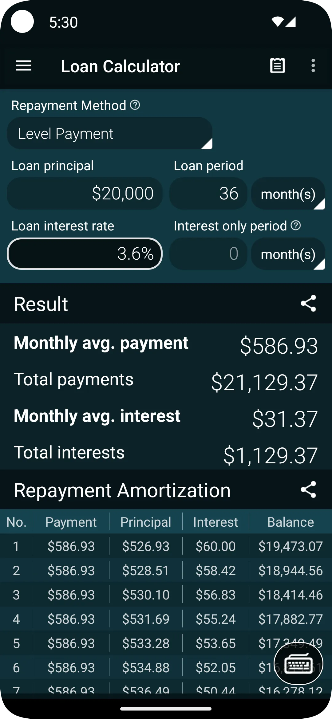 Loan Calculator | Indus Appstore | Screenshot