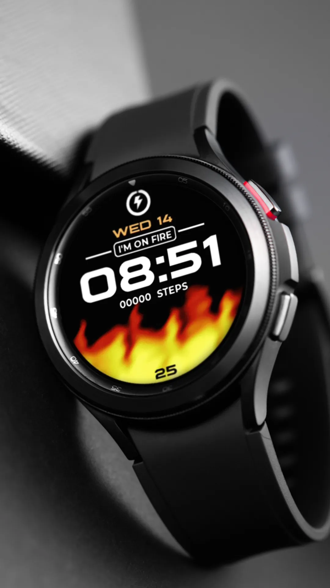 Animated Fire Watch Face | Indus Appstore | Screenshot