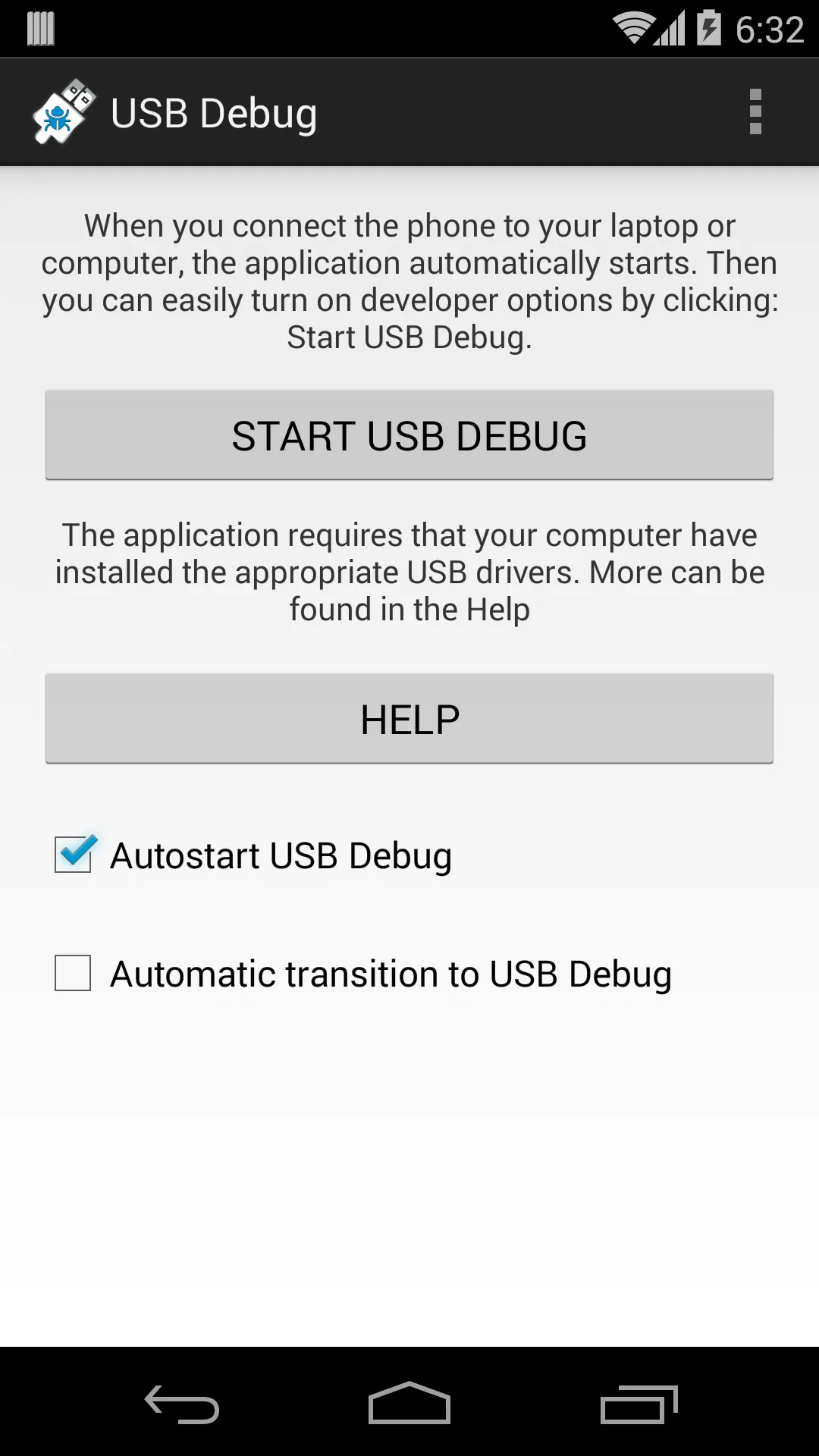 USB Debug | Indus Appstore | Screenshot