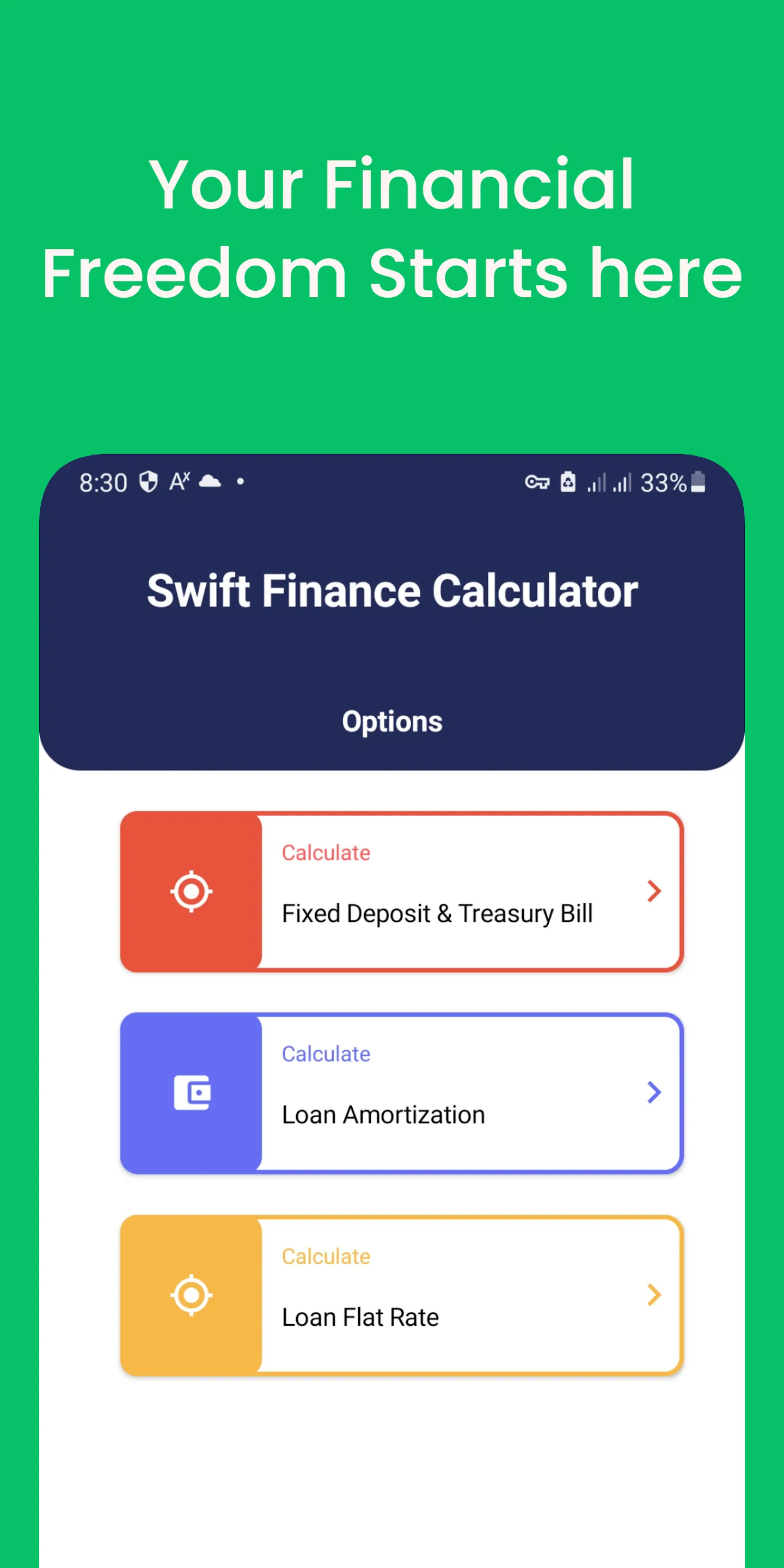 Swift Finance Loan Calculator | Indus Appstore | Screenshot