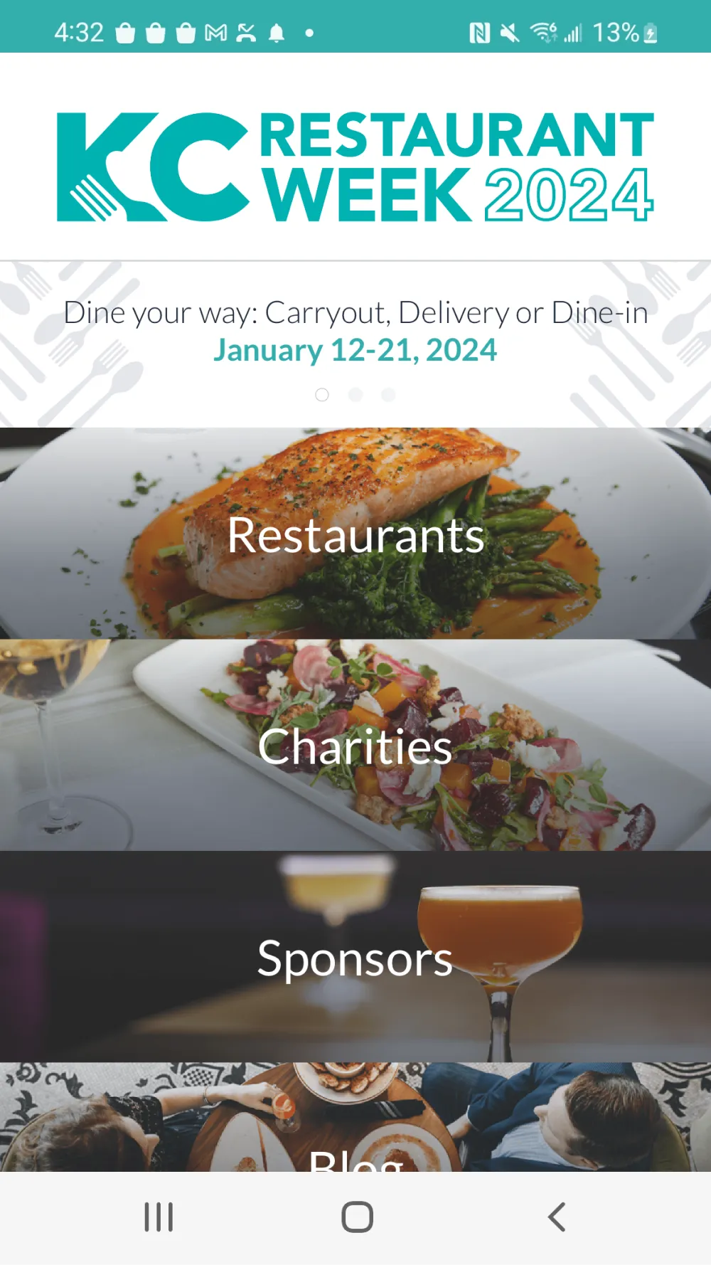 KC Restaurant Week | Indus Appstore | Screenshot