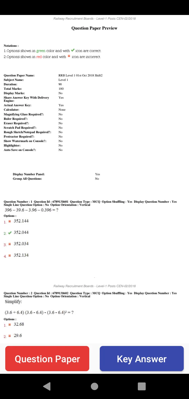 RRB group D 2018 Question Pape | Indus Appstore | Screenshot