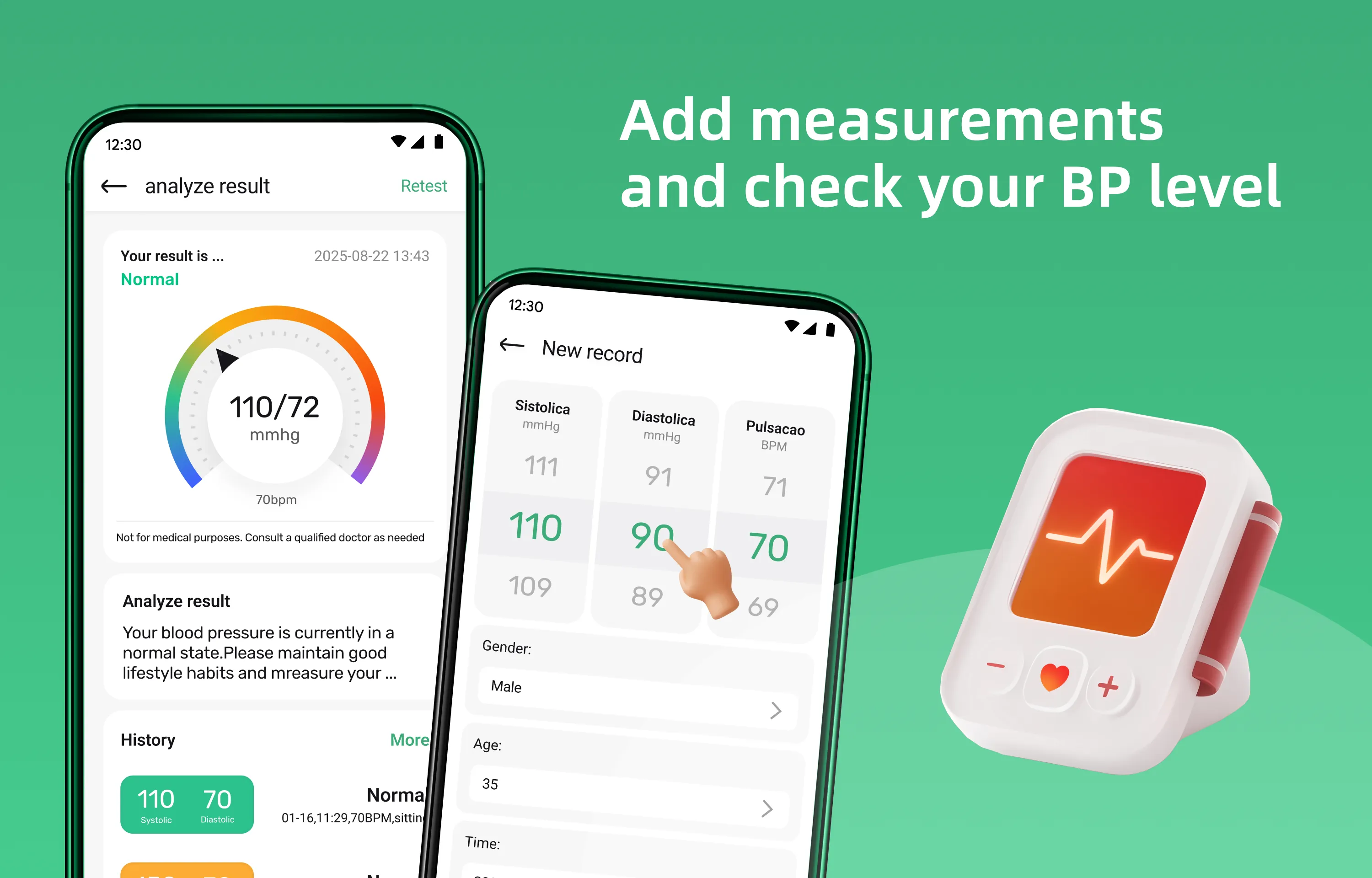 Blood Pressure Log | Indus Appstore | Screenshot