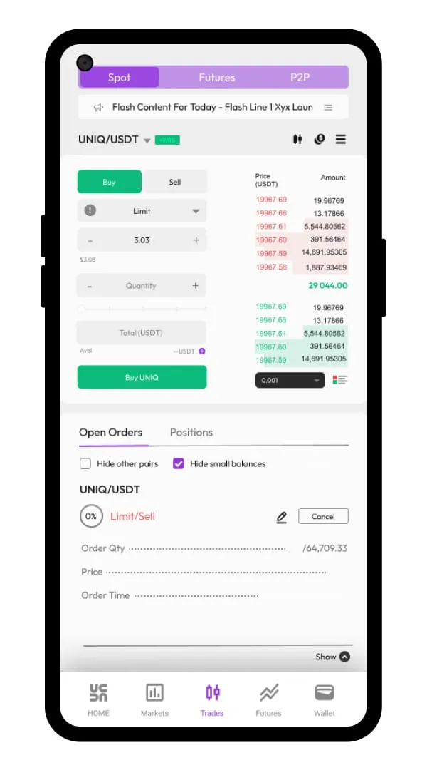 UnicoinDCX Crypto Exchange | Indus Appstore | Screenshot