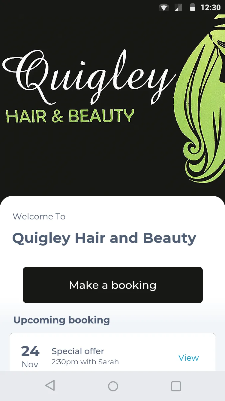 Quigley Hair and Beauty | Indus Appstore | Screenshot