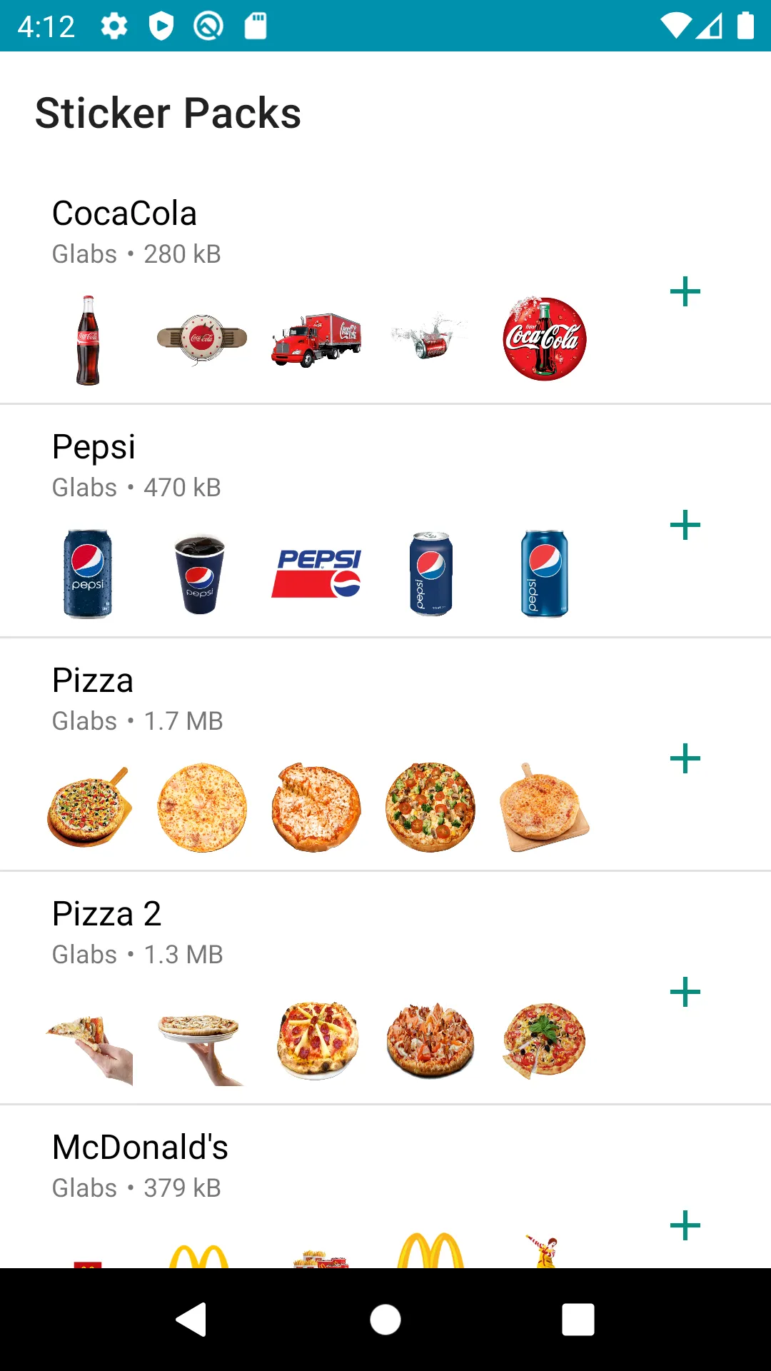 Food Stickers | Indus Appstore | Screenshot