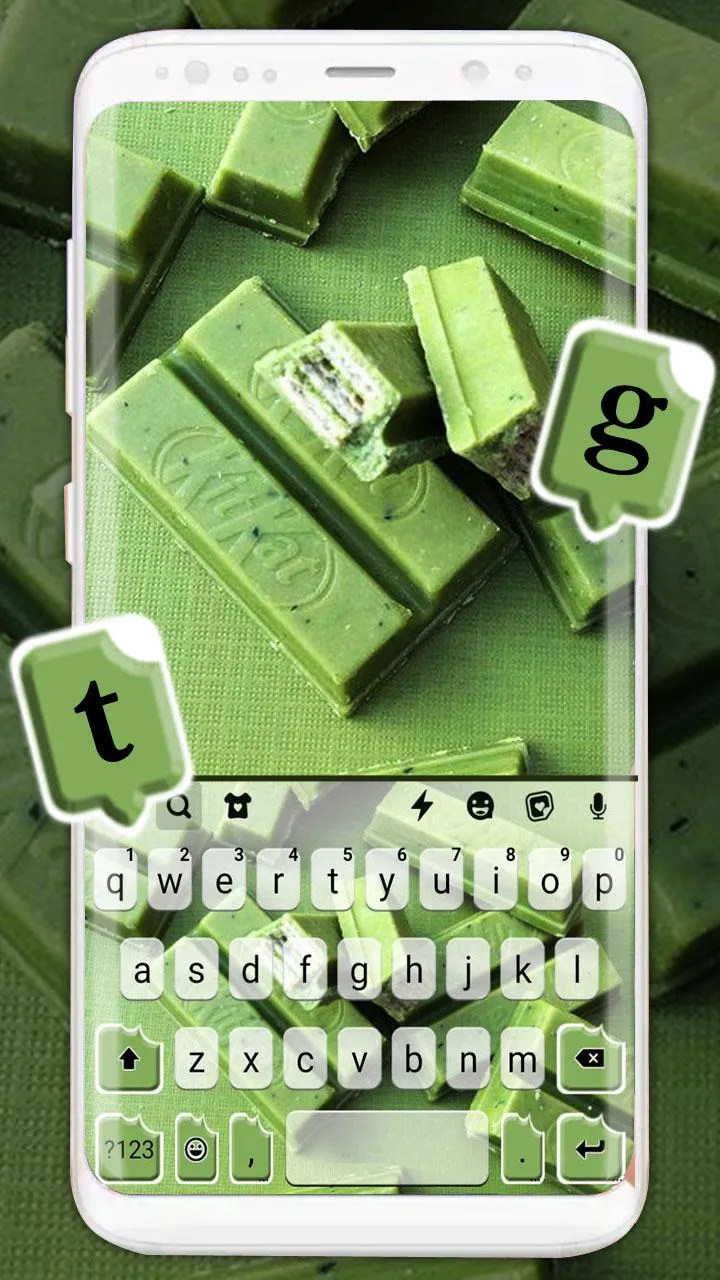 Green Matcha Candy Keyboard Ba | Indus Appstore | Screenshot