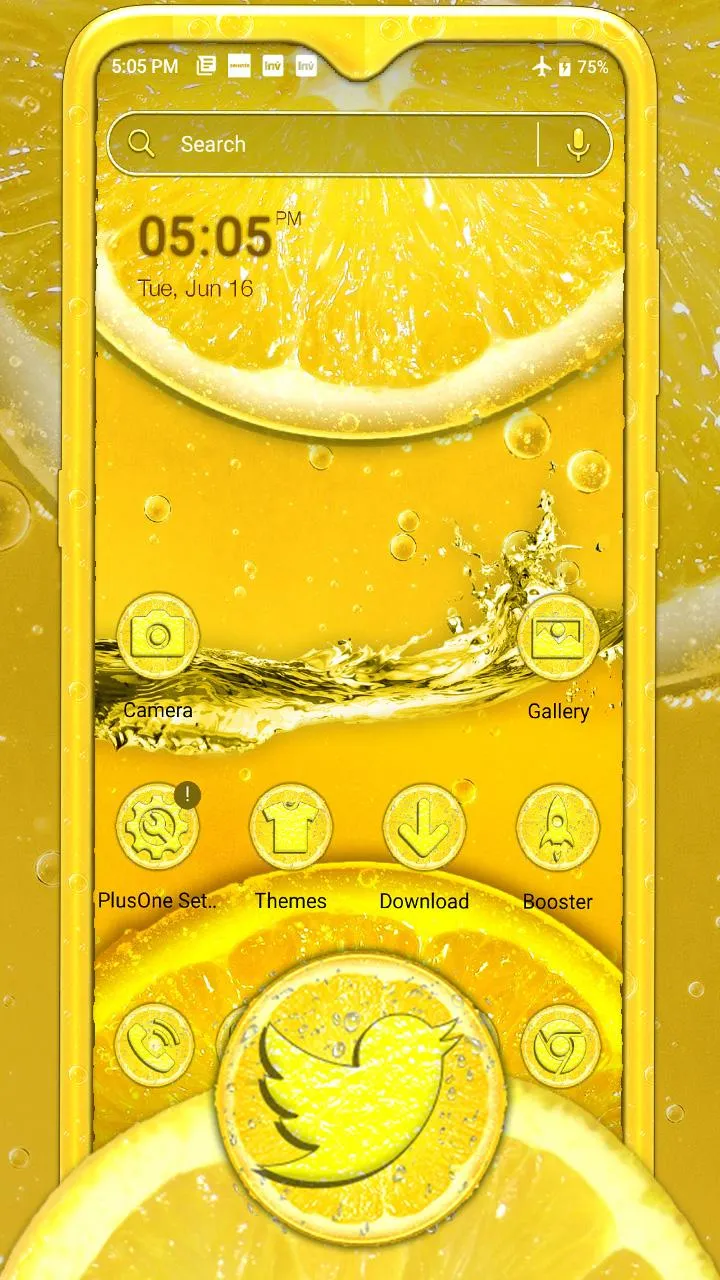 Yellow Lemon Theme Launcher | Indus Appstore | Screenshot