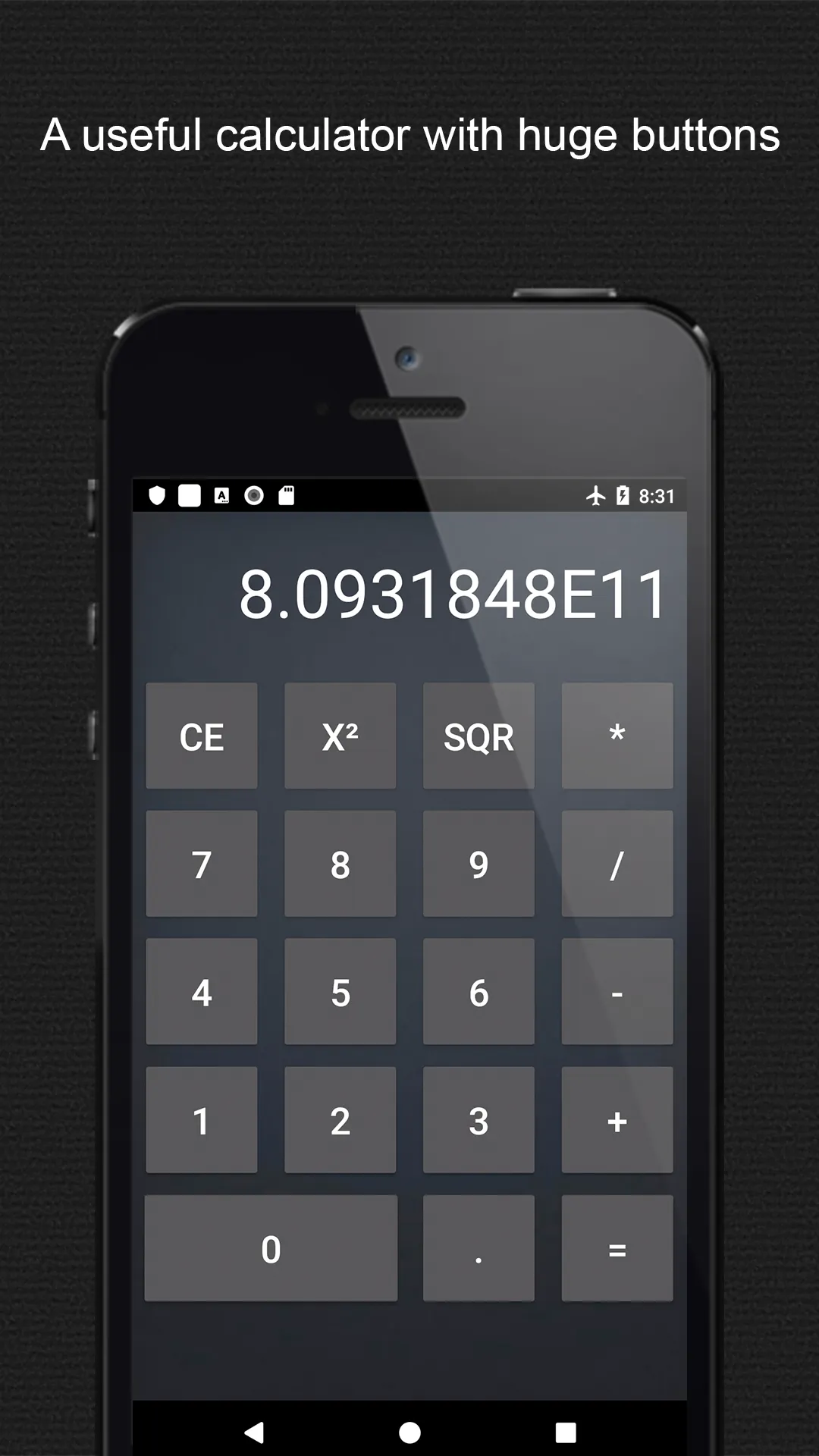 Big Size Calculator | Indus Appstore | Screenshot